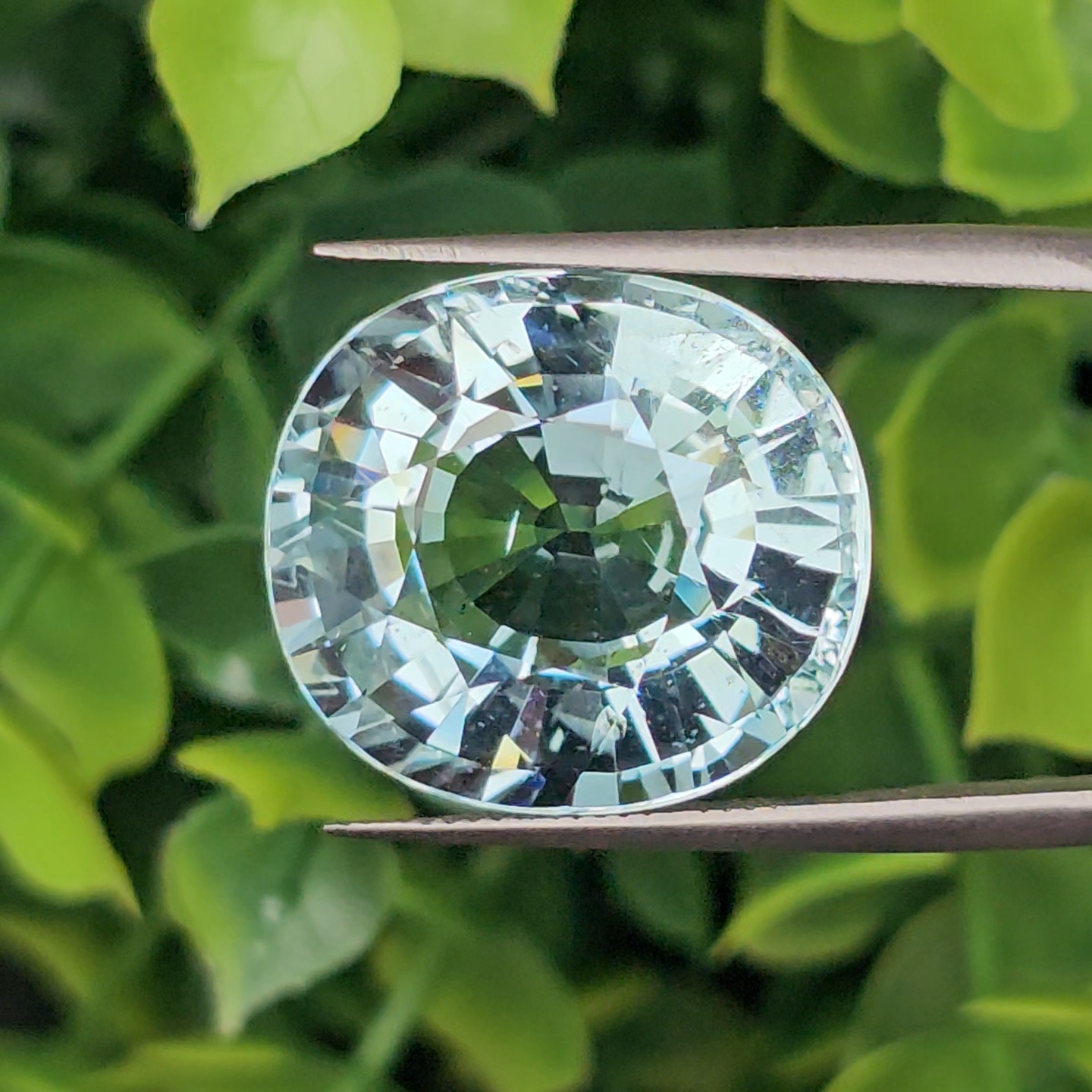 พลอย อความารีน Aquamarine 18.39 กะรัต (Cts.) พลอยแท้ อัญมณีมงคลประจําวันเกิด เครื่องประดับพลอย