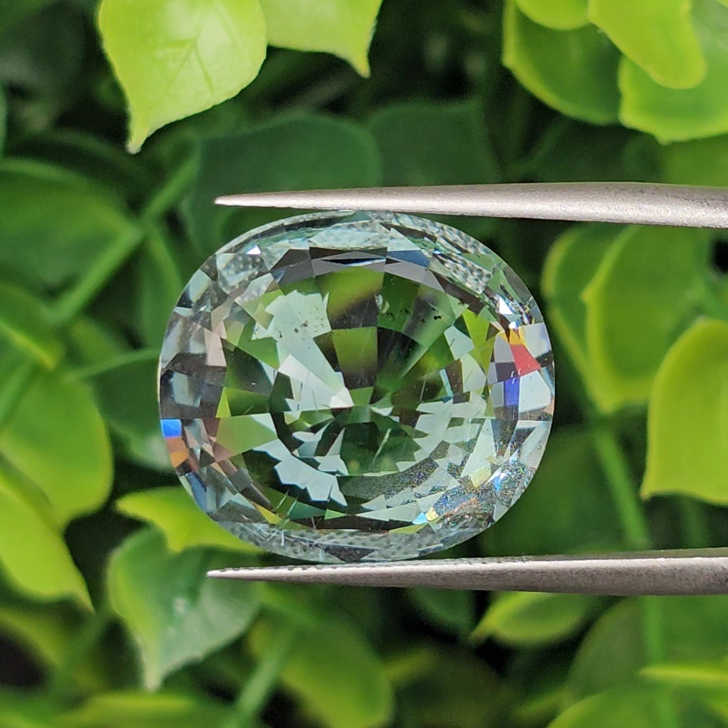 พลอย อความารีน Aquamarine 18.39 กะรัต (Cts.) พลอยแท้ อัญมณีมงคลประจําวันเกิด เครื่องประดับพลอย