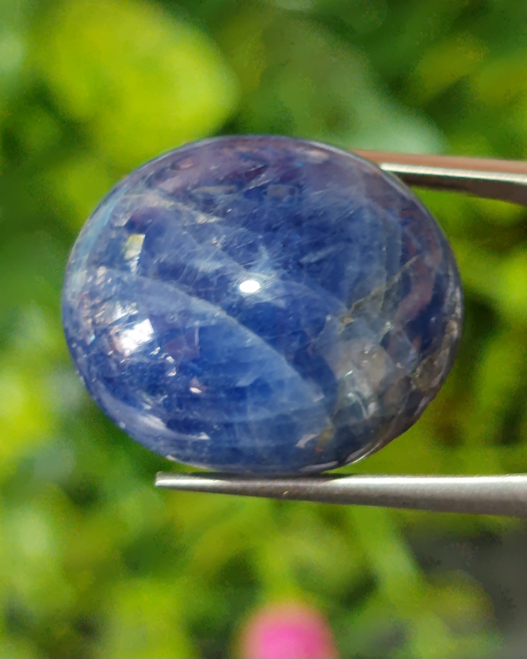 พลอย ไพลิน Blue Sapphire 42.12 กะรัต (Cts.) ดิบ (Unheated) พลอยแท้ อัญมณีมงคลประจําวันเกิด เครื่องประดับพลอย
