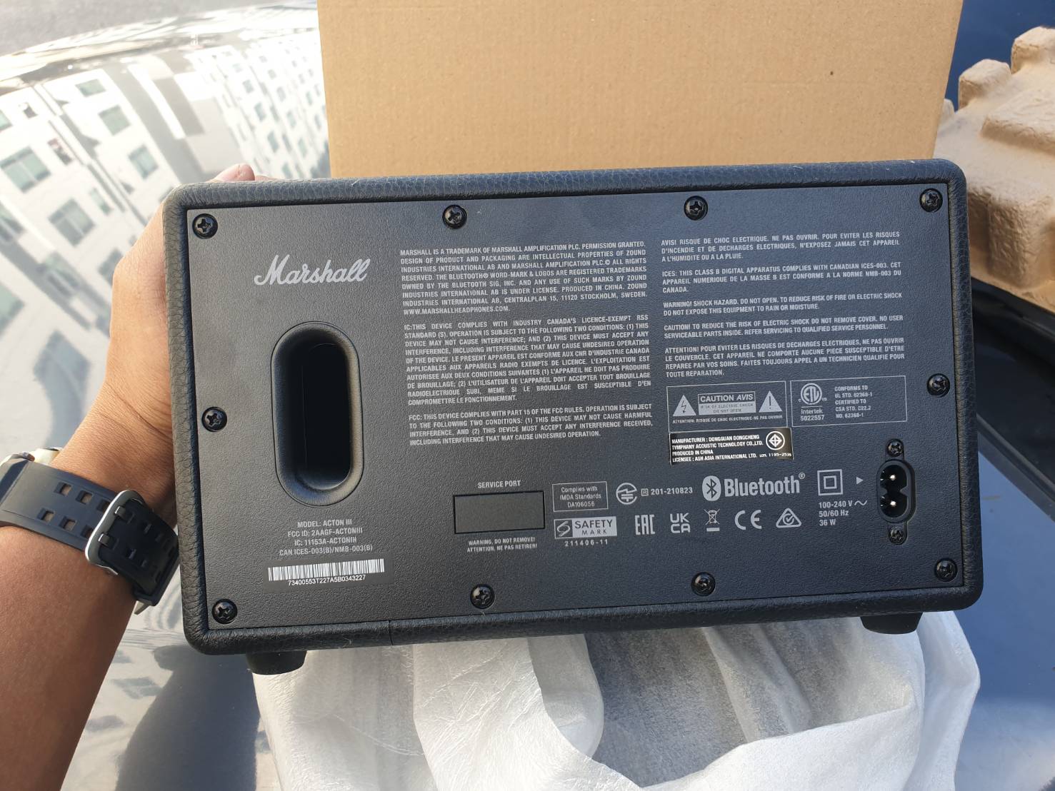 ลำโพง Mashall Action III สภาพดีมากมีกล่องศูนย์ไทย