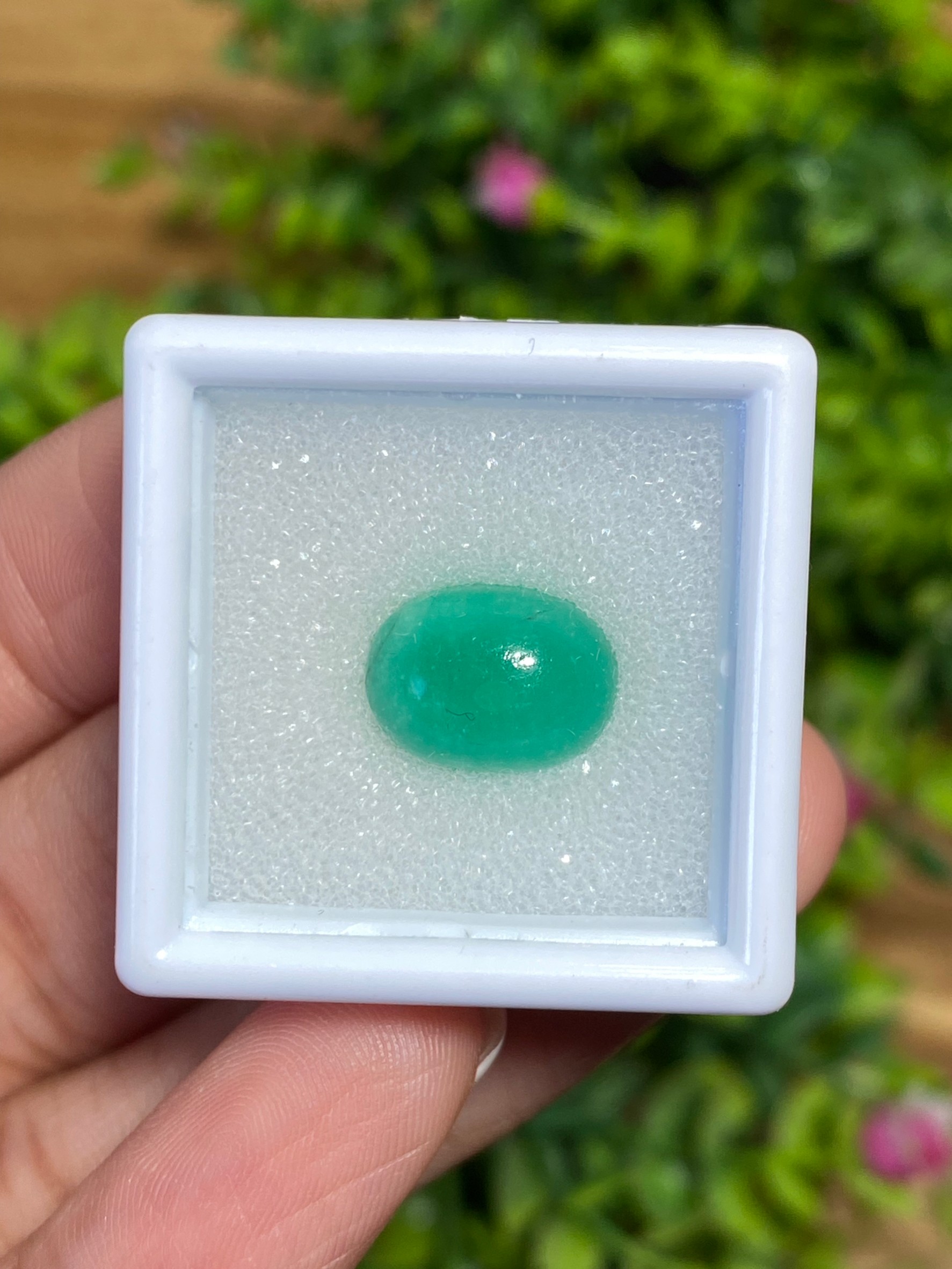 พลอย มรกต โคลัมเบีย Colombian Emerald 4.56 กะรัต (Cts.) พร้อมใบเซอร์ พลอยแท้ อัญมณีมงคลประจําวันเกิด เครื่องประดับพลอย