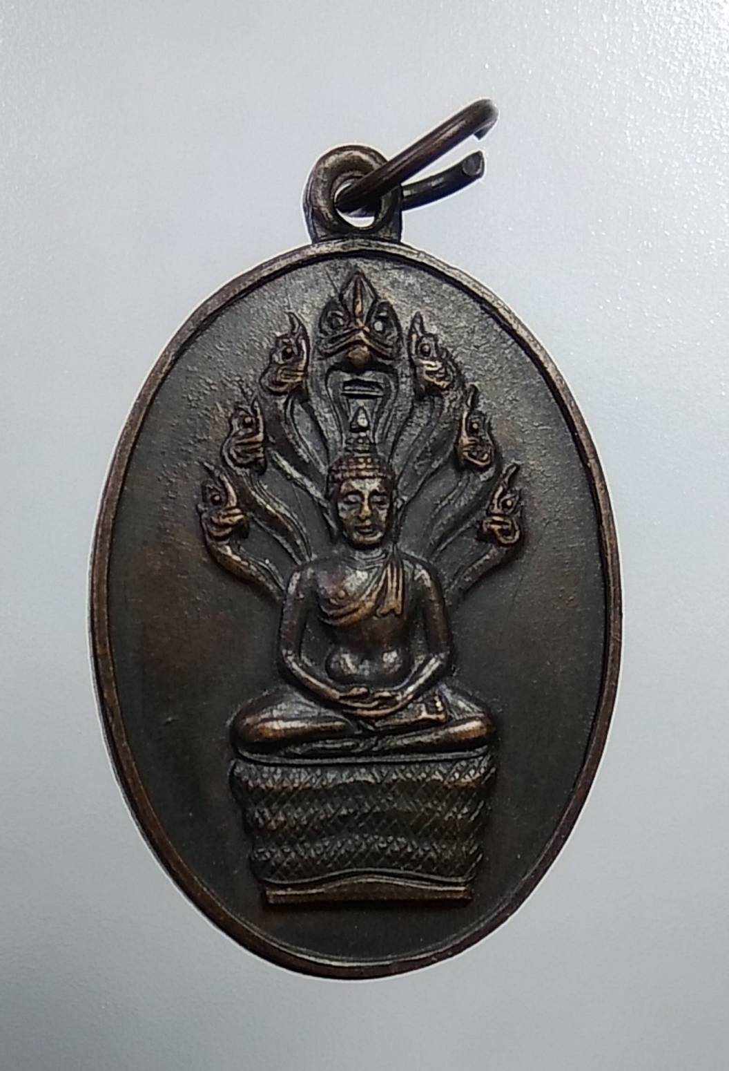 A327 เหรียญพระนาคปรก หลังเจ้าคุณนรฯ วัดเทพศิรินทราวาส กรุงเทพฯ ปี2520