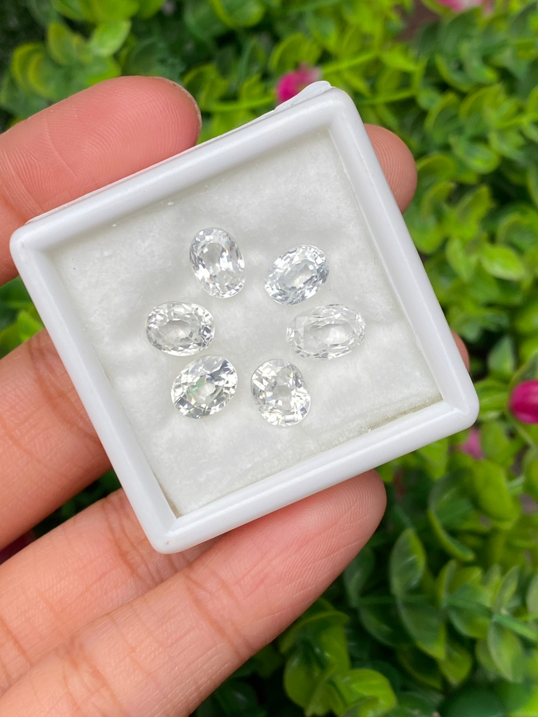 พลอย เพทาย Natural Zircon 13.20 กะรัต (Cts.) 6 เม็ด (6 Pcs.) พลอยแท้อัญมณีมงคล ประจําวันเกิด เครื่องประดับพลอย