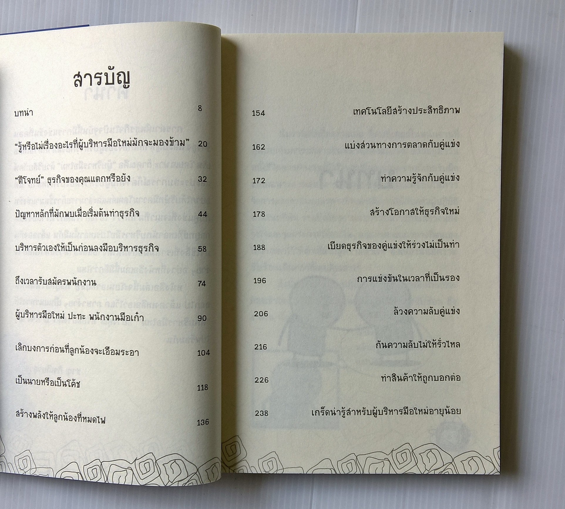 หนังสือแนวบริหารจัดการธุรกิจ คว้าความสำเร็จ "ปลุกพลังตั้งสติ ก่อร่างสร้างกิจการ" การทำธุรกิจ คือ การก้าวสู่สงคราม แพ้คือล้มละลาย หรือตาย อยากจะรอด ต้องชนะ เท่านั้น อย่าไปตามทาง จงไปที่ซึ่งไม่มีทางและออกจากขบวน โดย ชาญ กิจเตียวสุวรรณ -รู้หรือไม่