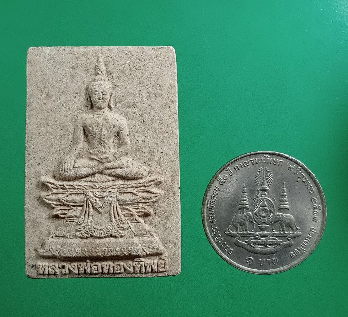 ผ2921 พระผง หลวงพ่อทองทิพย์ วัดป่าถ้ำฤาษี จ.กาฬสินธุ์ รุ่น1 ปี2553