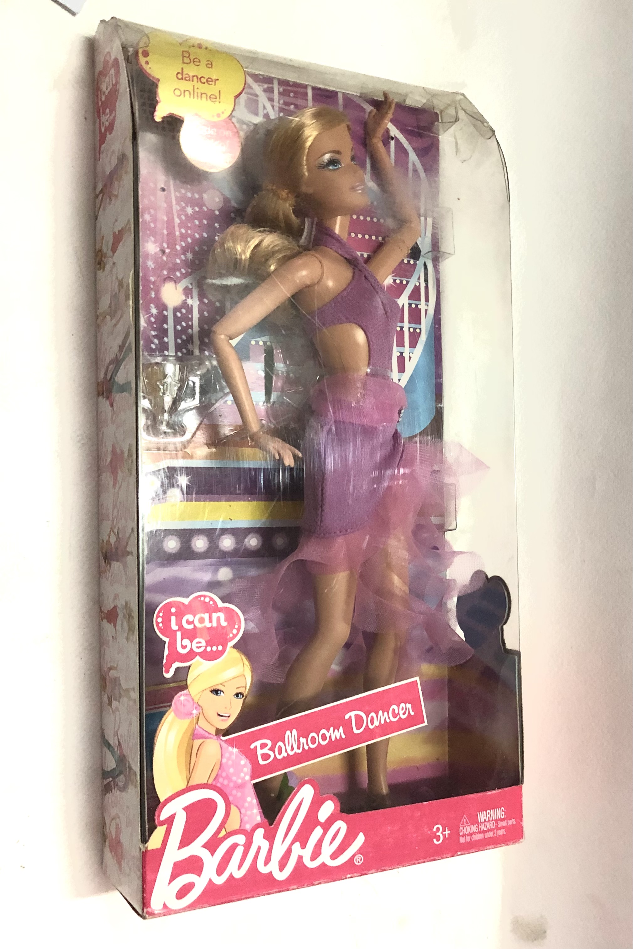 มือ1 เก่าเก็บในกล่อง ตุ๊กตาบาร์บี้ รุ่น I can be ...Balloom Dancer บาร์บี้อาชีพ บาร์บี้นักเต้นบอลลูม