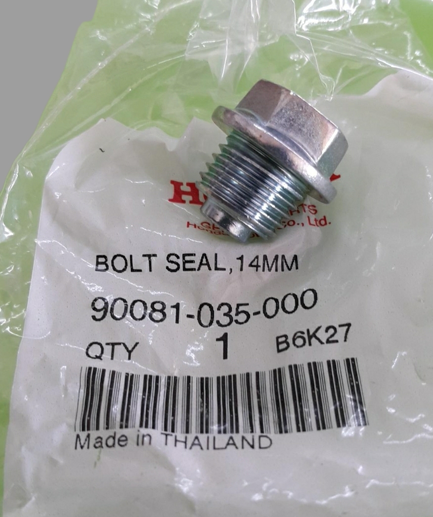 น๊อตอุดแกนดันโซ่วาล์ว ดรีม100/เวฟ100/เวฟ110/เวฟ125ไอ(ปี2012-22)ปลาวาฬ-LED/MSX125(ปี2012-20)