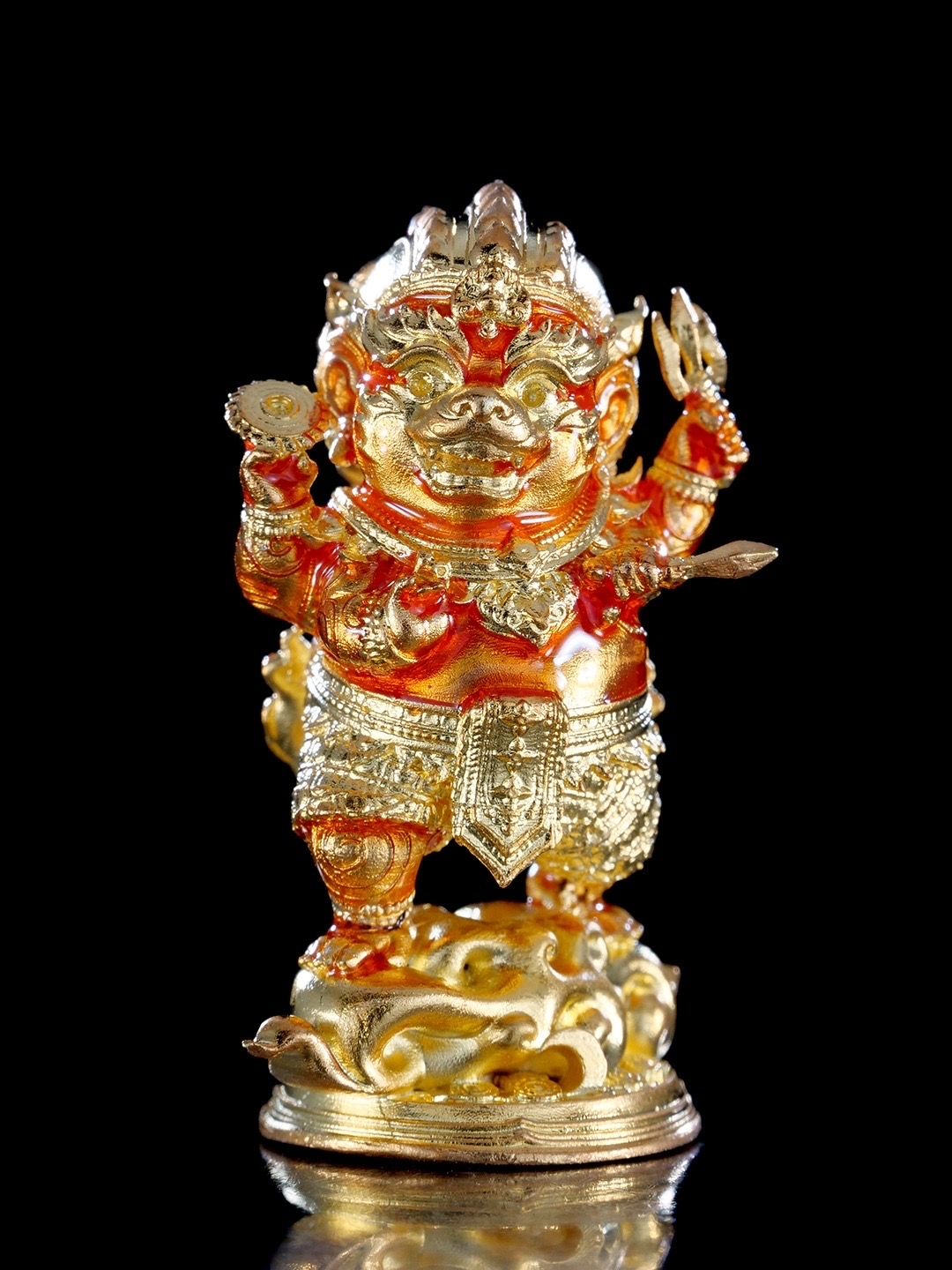 หนุมานชาญสมร รุ่น บารมีศิวาอวตาร รายการพิเศษศูนย์จอง เนื้อบรอนซ์ชุบทองลงยา