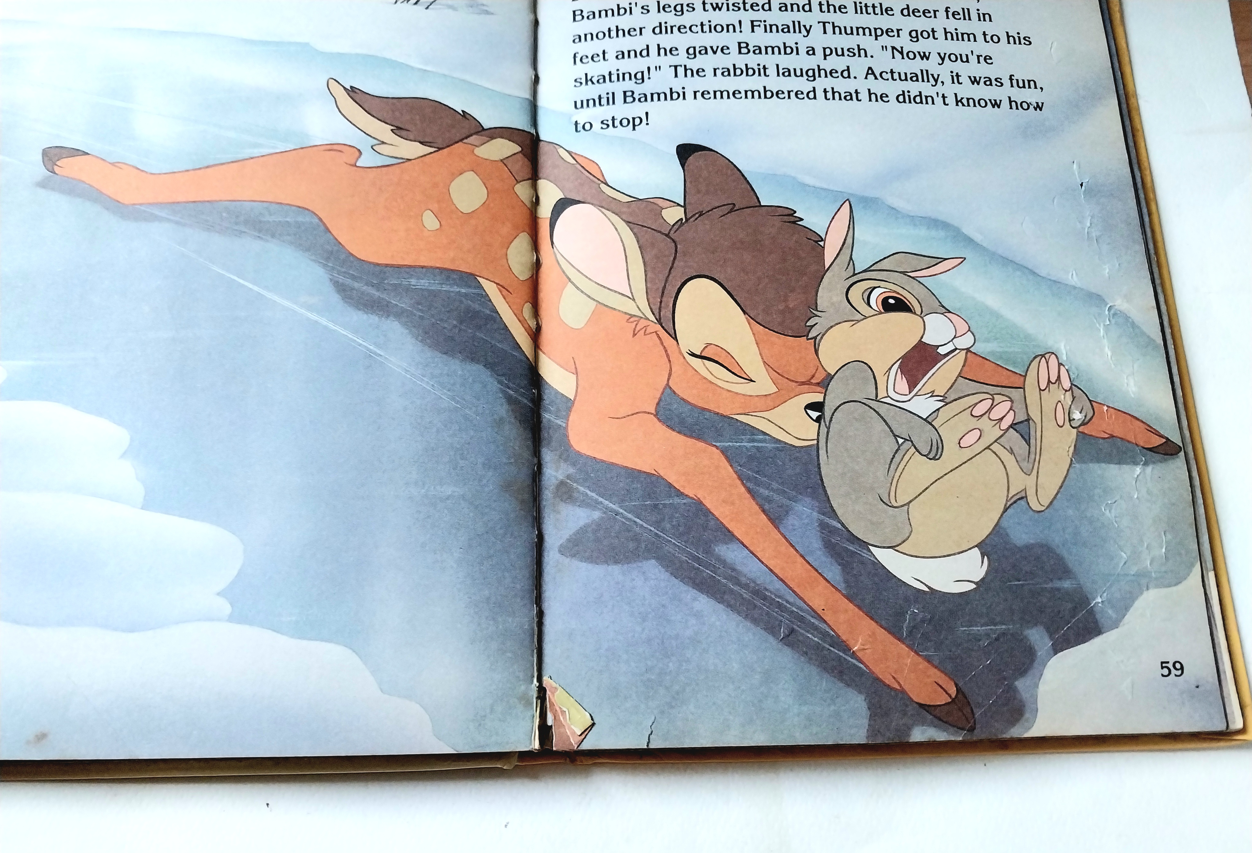 มีหลายภาพ*** มีตำหนิทั้งเล่ม โปรดดูทุกภาพ, หนังสือปกแข็งภาพสวยเรื่องราวน่ารัก** ภาษาอังกฤษ แบมบี้ Bambi จากดิสนีย์ Memorable Movie Stories