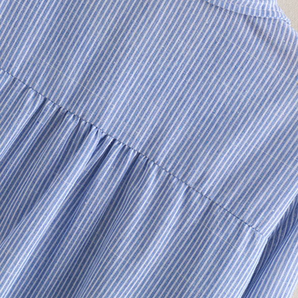 เดรสเชิ้ตแฟชั่นญี่ปุ่น แขนยาว ปักลายแมว (12100LM)