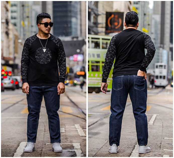 BiG Size กางเกงยีนส์กันหนาวผู้ชาย ซับกำมะหยี่กันหนาว (10316MM)