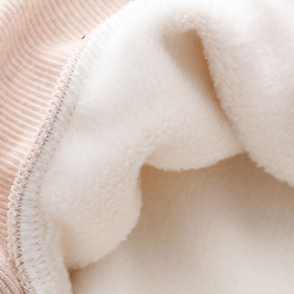 เสื้อสเวตเตอร์กันหนาววินเทจ พิมพ์ลายกวาง ซับกำมะหยี่เต็มตัว (12044LM)