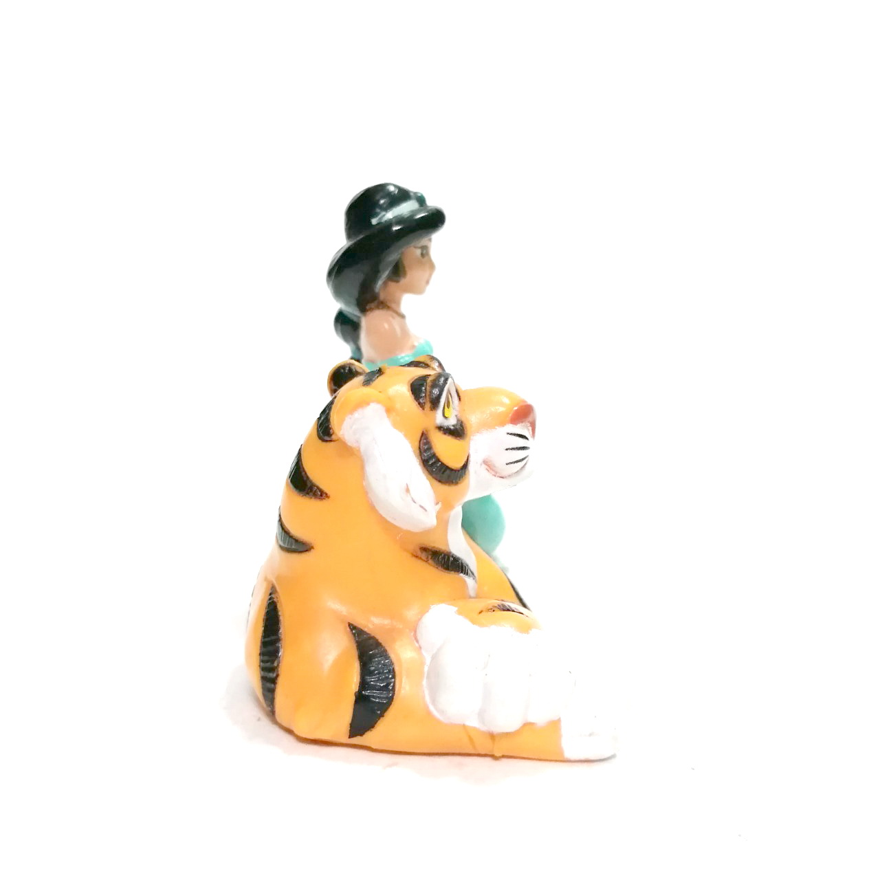 ฟิกเกอร์ยางตัน ขนาดตามรูป เจ้าหญิงจัสมินนั่งบนหลังเสือ จาก เรื่อง อาละดินกับยักษ์ในตะเกียงวิเศษ ฟิกเกอร์แมทเทล 1992 สภาพดี