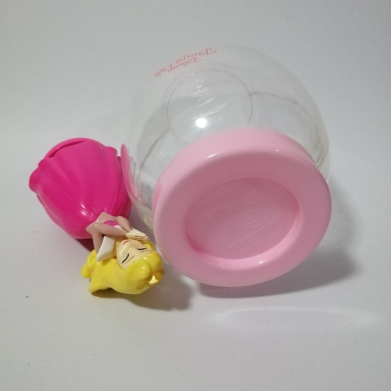 ตุ๊กตาชุดเจ้าหญิงดีสนีย์ ท๊อปเปอร์ขวดโหล พรีเมี่ยมร้านสะดวกซื้อ 7-11 ตัว เจ้าหญิงนิทรา/เจ้าหญิงออโรร่า/Sleeping Beauty ขายพร้อมขวดโหล ฝาด้านบนใช้วางท๊อปเปอร์ได้