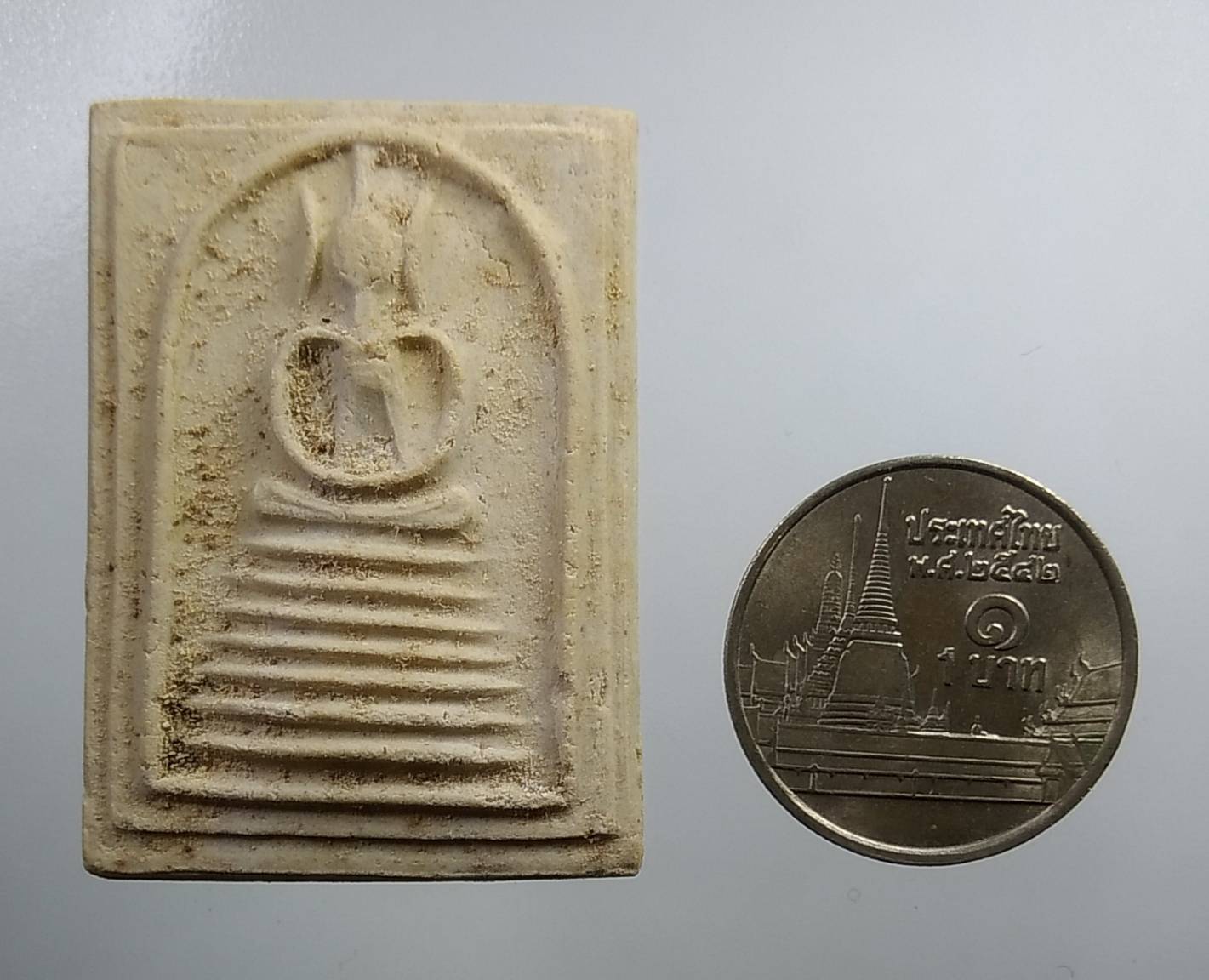 ผ336 พระสมเด็จ7ชั้น หลังเรียบ