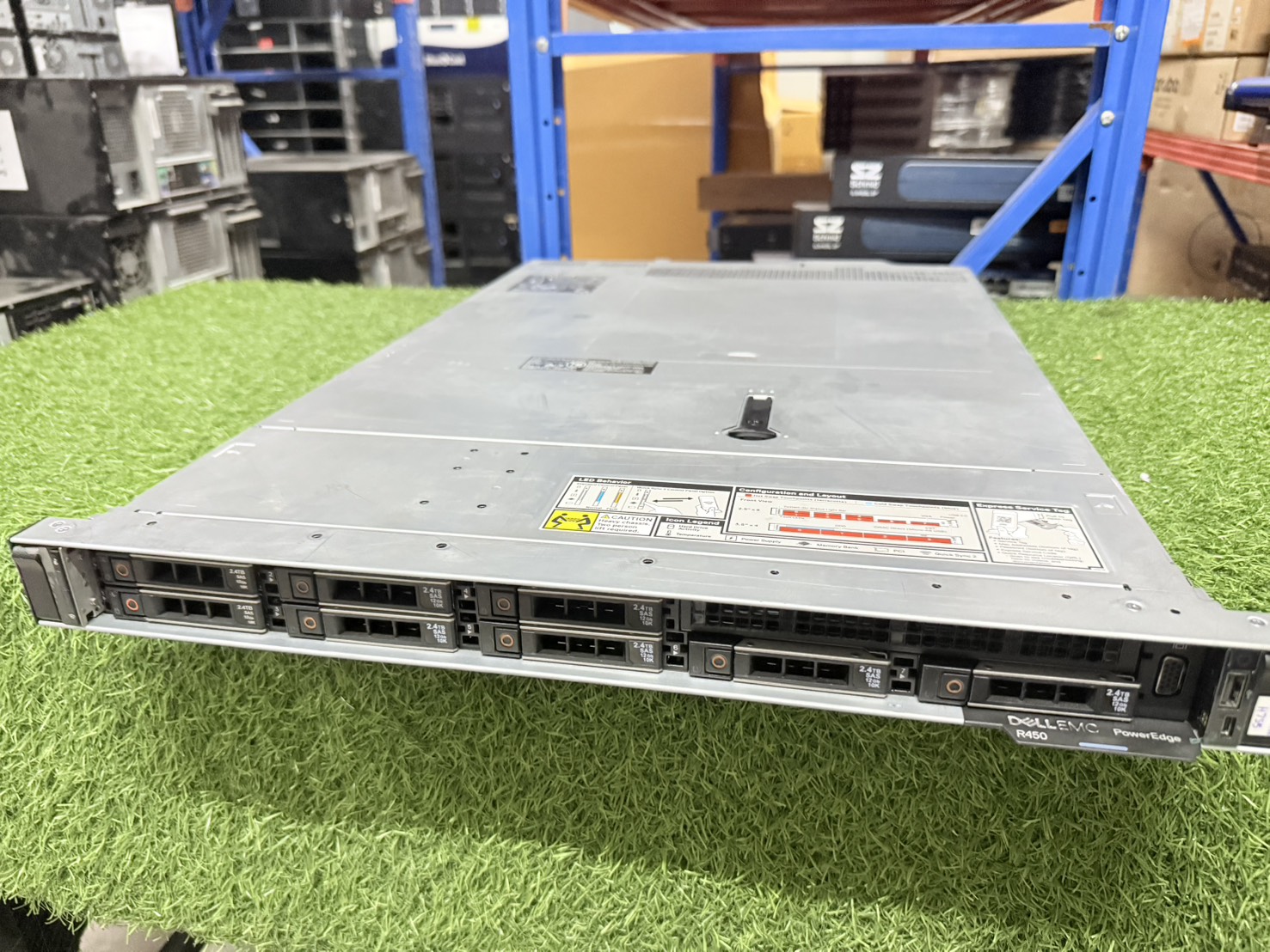 Server Dell PowerEdge R450(Silver 4314/16GB*2/HDD 2.4TB*8)+Power 800W*2 + Raid H755