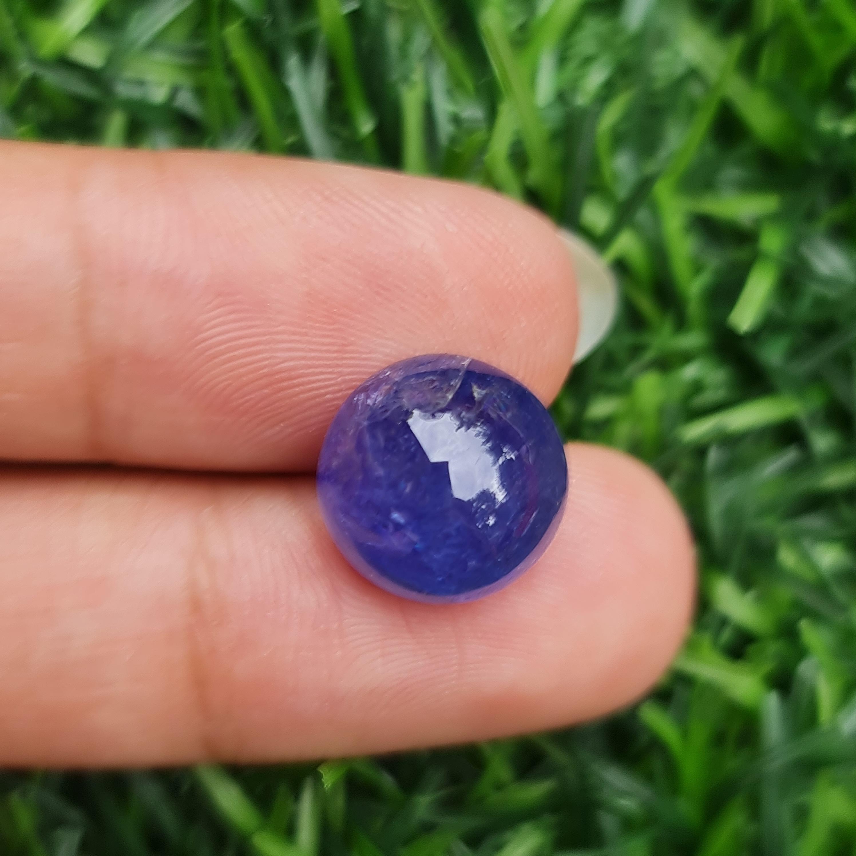 พลอย แทนซาไนท์ Tanzanite 8.94 กะรัต (Cts.) พลอยแท้ อัญมณีมงคลประจําวันเกิด เครื่องประดับพลอย