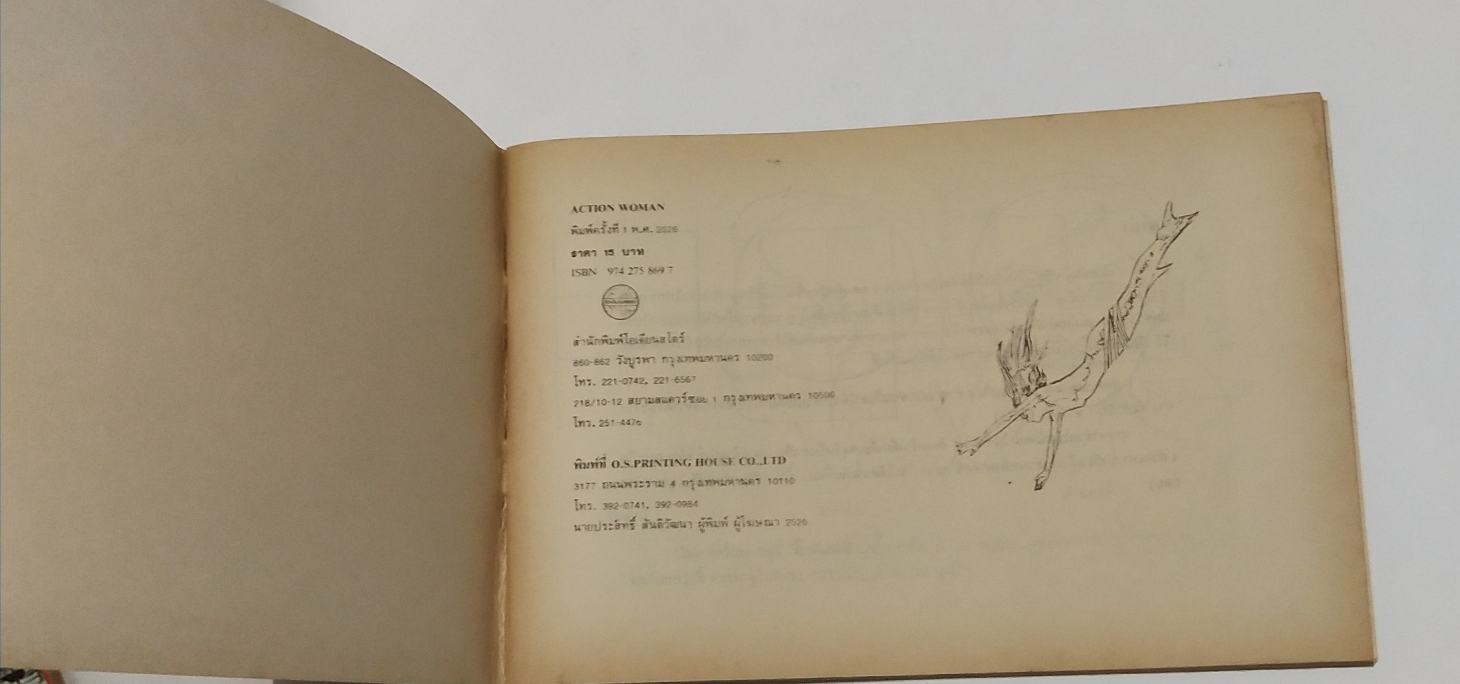 หนังสือภาพเก่าปี 2526 "รวมภาพแอ๊คชั่น หญิง" รวบรวมโดย ส. ธนารัตนสฤษดิ์