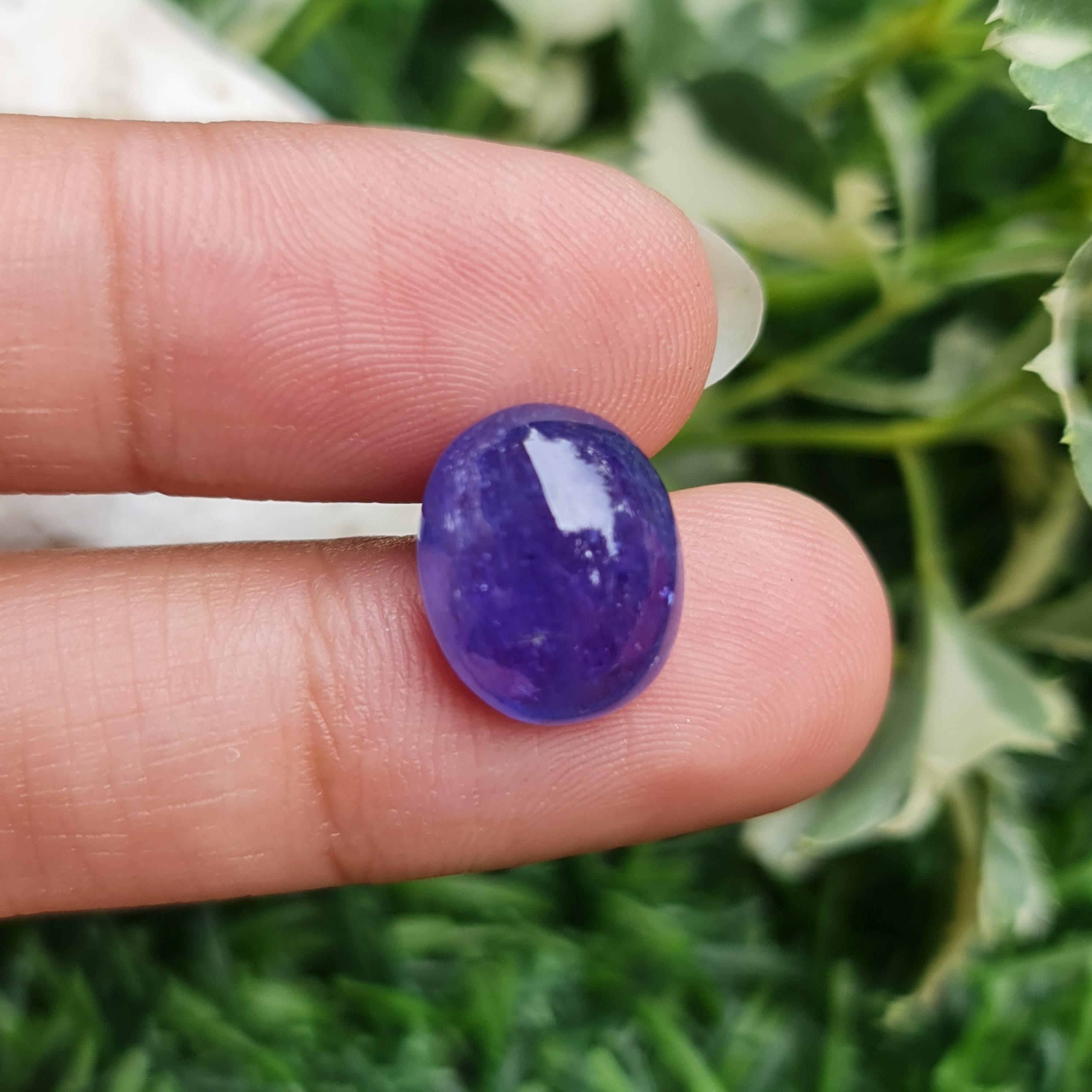 พลอย แทนซาไนท์ Tanzanite 8.18 กะรัต (Cts.) พลอยแท้ อัญมณีมงคลประจําวันเกิด เครื่องประดับพลอย