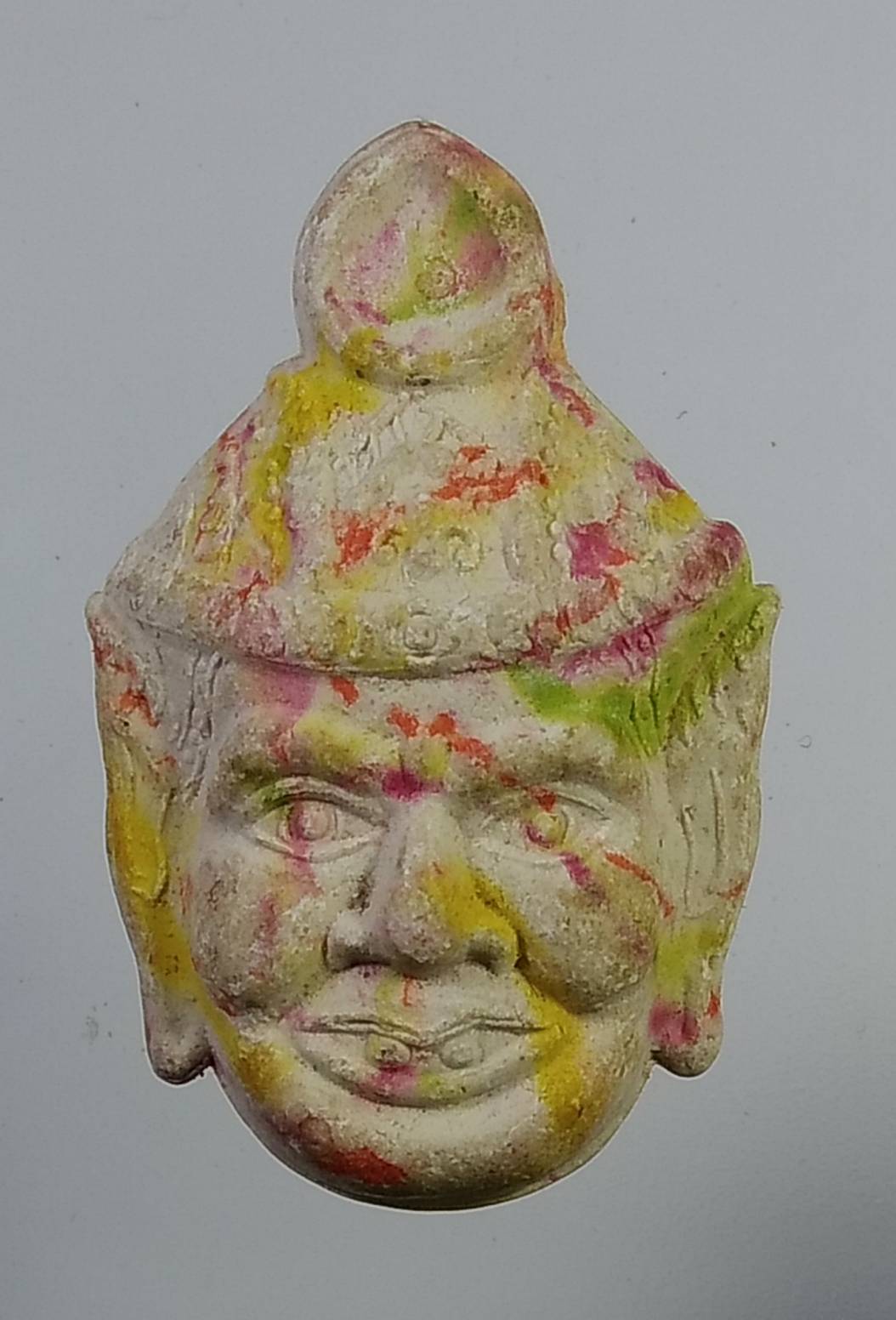 ผ741 เศียรพ่อแก่ วัดราหุล จ.สิงห์บุรี หลังฝังแร่-ตะกรุด
