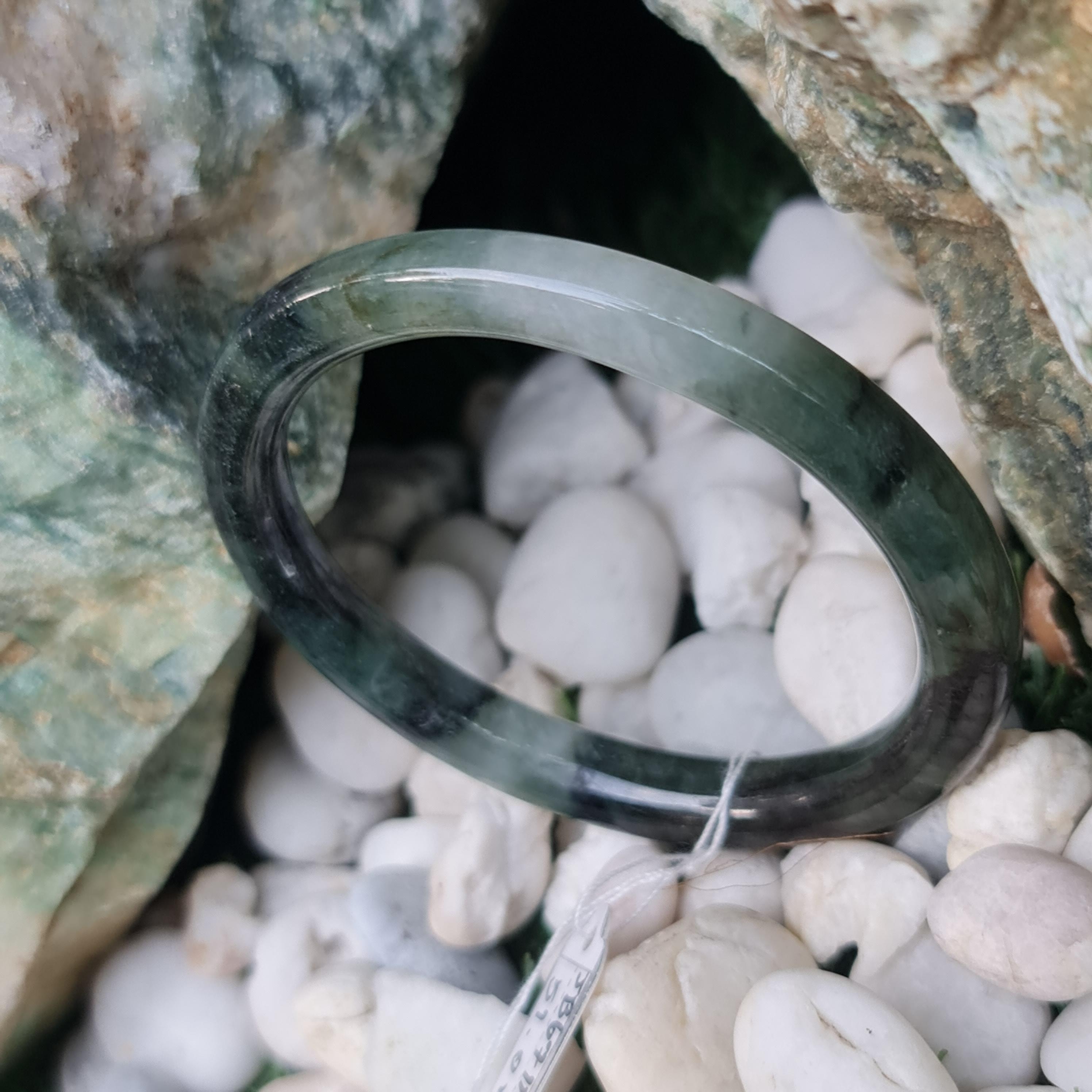 JB6711056 หยก พม่า แท้ Jade กำไลหยก 51.0 มม. (Jadeite bracelet) พม่า (Myanmar)