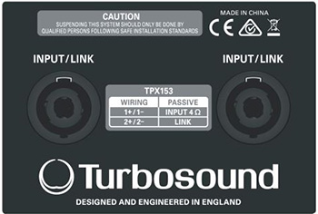 Turbosound TPX152 ตู้ลำโพง 2 Way 15" Full Range Loudspeaker for Portable PA Applications 90x50 dispersion