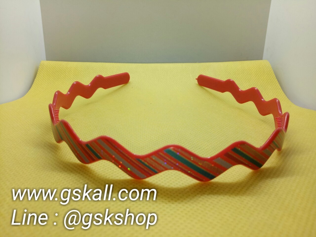 ไม้คาดผมฟันปลาใหญ่คละสี