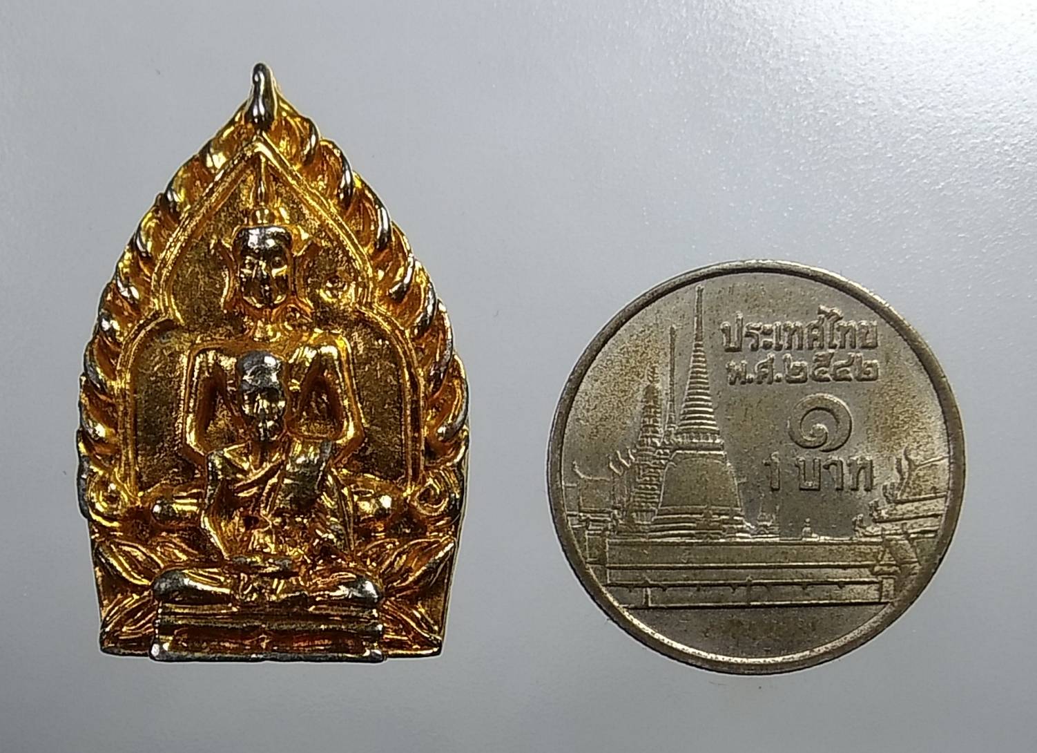 A689 เหรียญหล่อเจ้าสัวพุทธซ้อน หลวงปู่พิมพา วัดหนองตางู จ.นครสวรรค์ ปี2537