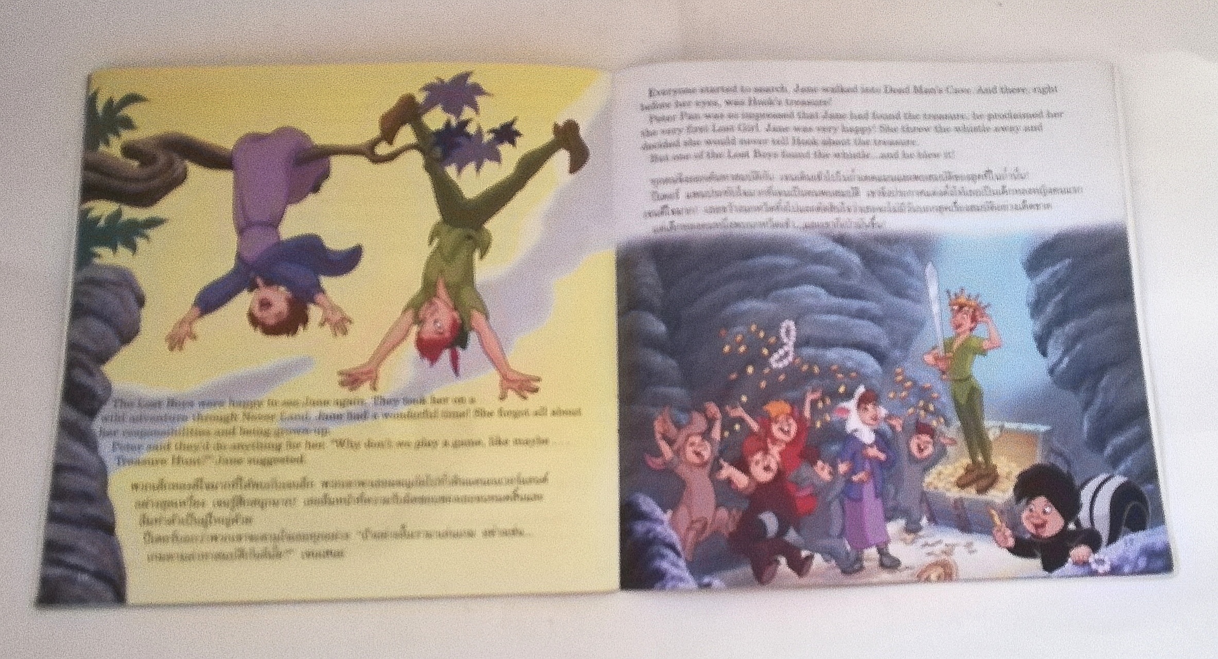 หนังสือ ***ปกมีรอยตามภาพ, นิทานสองภาษาจาก Disney ปีเตอร์แพนผจญภัย ท่องแดนมหัศจรรย์ PETERPAN Return to Neverland