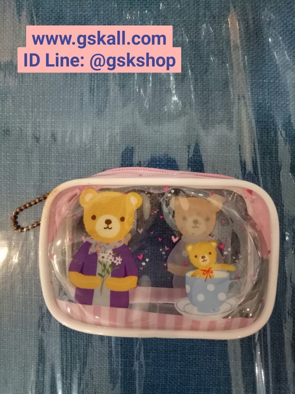 กระเป๋าใส่เหรียญแบบสี่เหลี่ยม