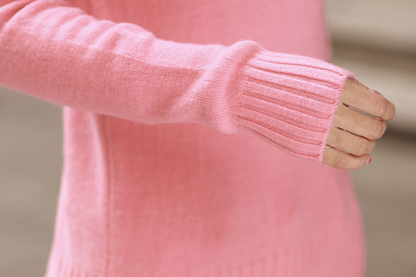 เสื้อคอเต่า เสื้อคอพับ ผ้าไหมพรมวูลหนานุ่ม (12265B)