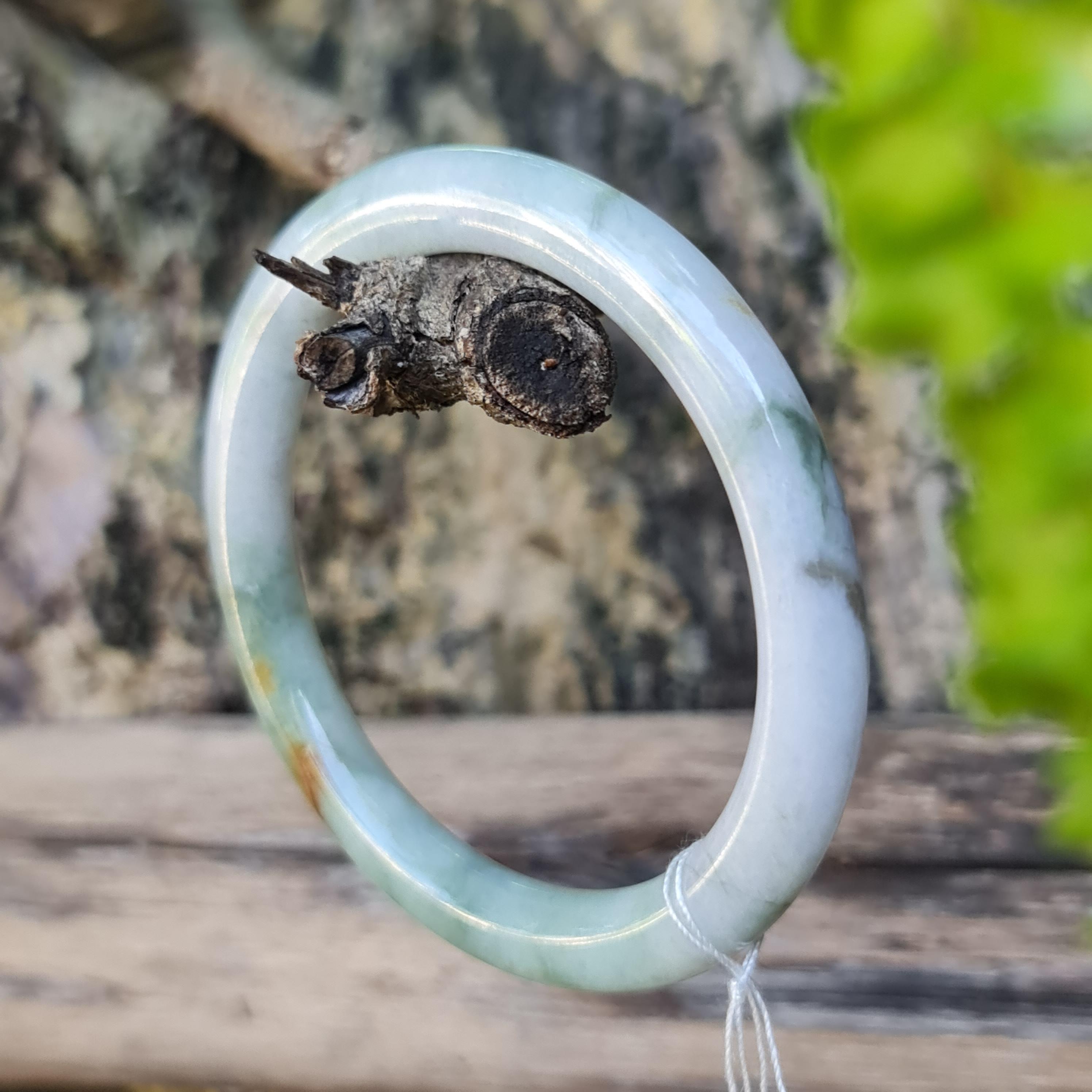 JB6711065 หยก พม่า แท้ Jade กำไลหยก 51.1 มม. (Jadeite bracelet) พม่า (Myanmar)