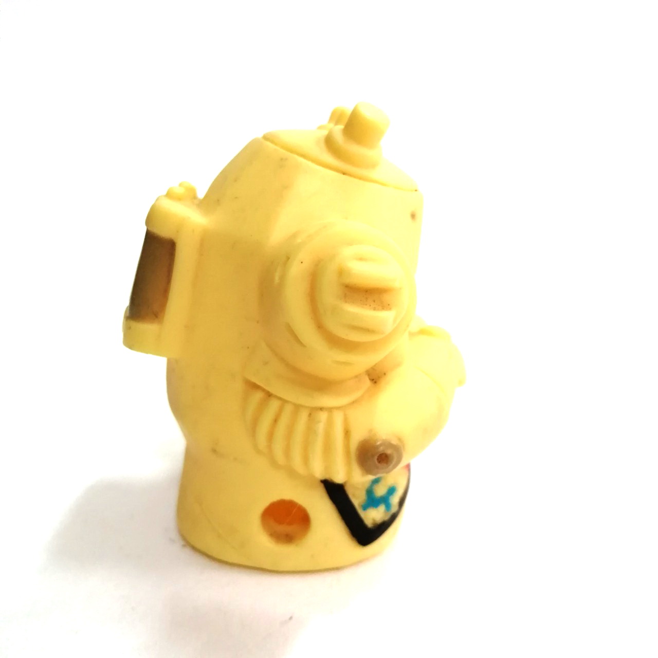 ซอฟสวมนิ้วขนาดใหญ่ สูง3นิ้วสัตว์ประหลาดหุ่นยนต์ คิงส์โจ สีครีมออกเหลือง ของ บ.ซึบุราย่าไชโย งานคนไทย 20 กว่าปีมาแล้ว หายาก สภาพดี