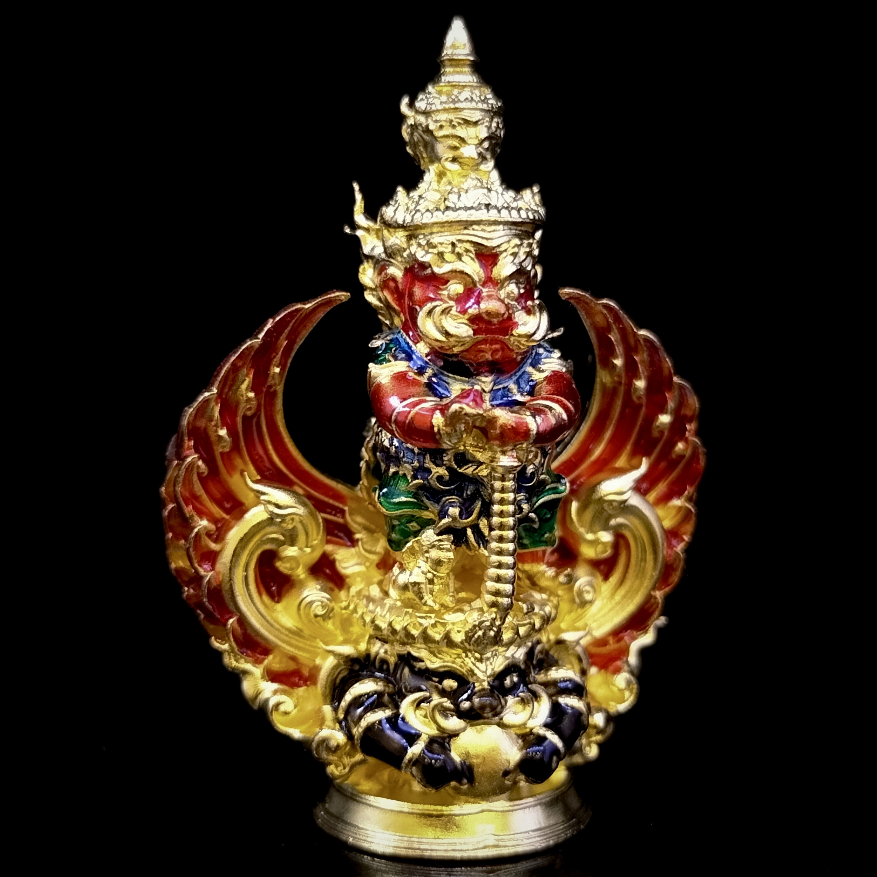 กุเวรน้อย2 รุ่น ราชาแห่งทรัพย์ เนื้อบรอนซ์ชุบทองลงยา