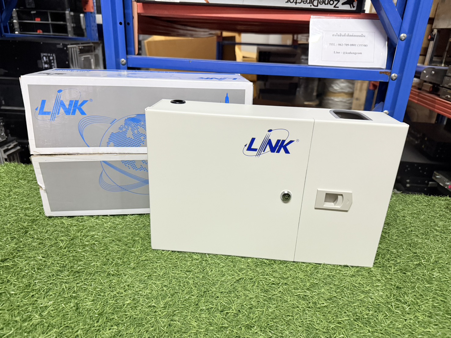 ตู้เก็บสายไฟเบอร์ออฟติก Link 6-24 Port F.O.Rack Wall Mount Enclosure (UF-2022A) ของใหม่ แกะถ่ายรูป