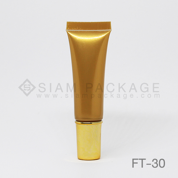 หลอดโฟมสีทอง ฝาสีทอง หลอดครีม รหัส FT-30