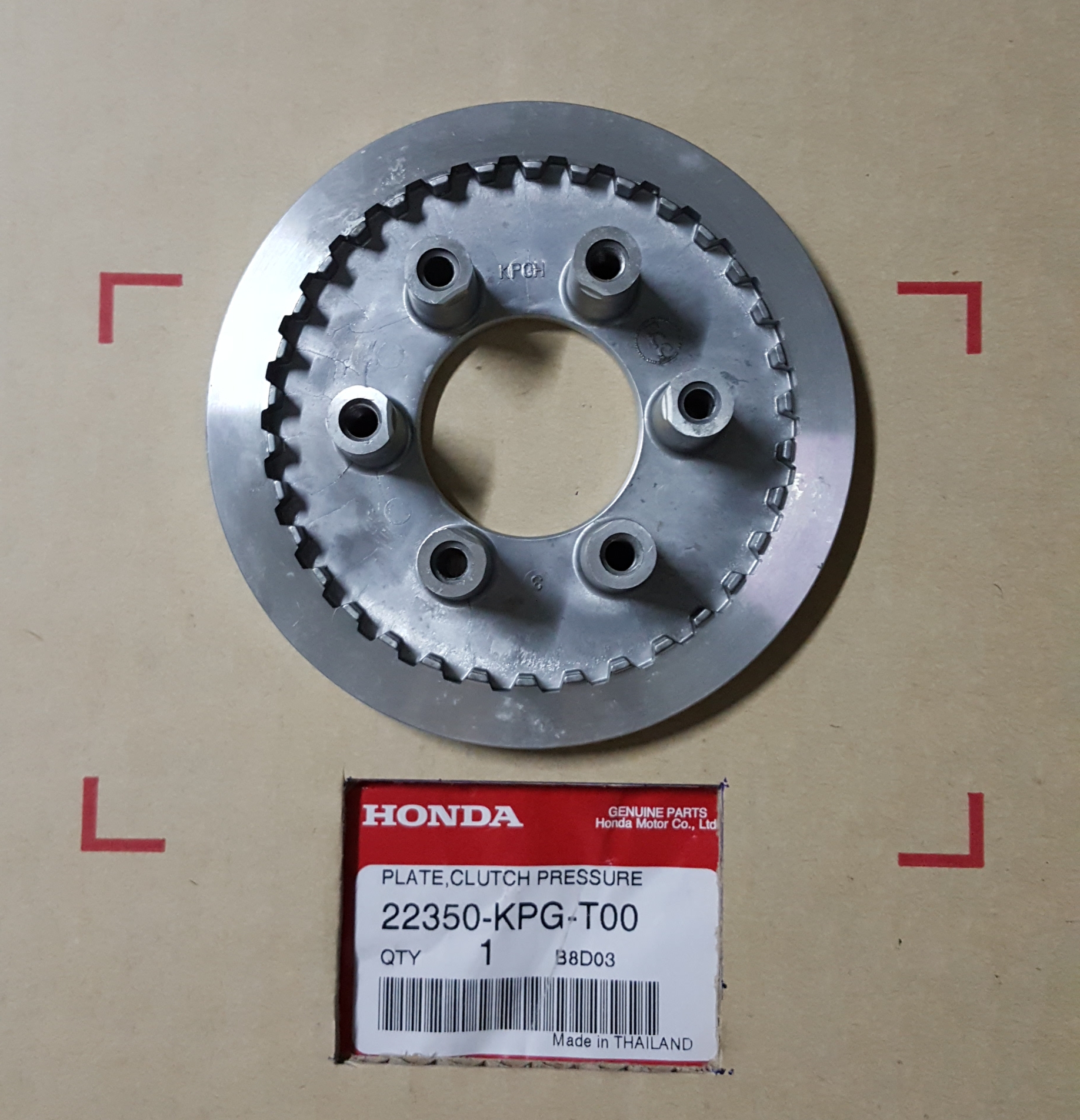 จานกดคลัทช์หลัง(6หลัก) ไน้125/MSX125