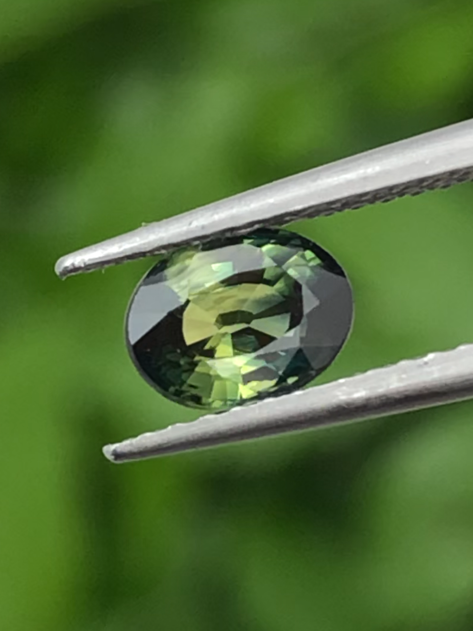 พลอย แซฟไฟร์ 2 สี Bi Color Sapphire 0.85 กะรัต (Cts.) พลอยแท้ อัญมณีมงคลประจําวันเกิด เครื่องประดับพลอย