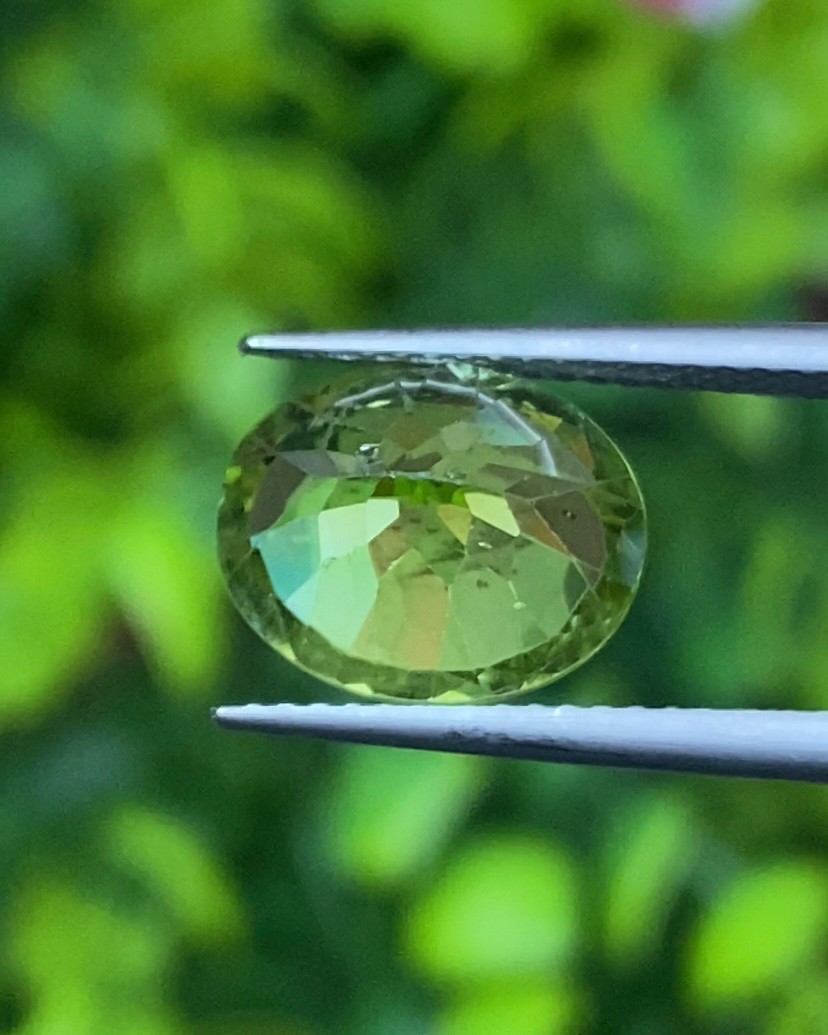 พลอย เพอริดอต Peridot 3.90 กะรัต (Cts.)