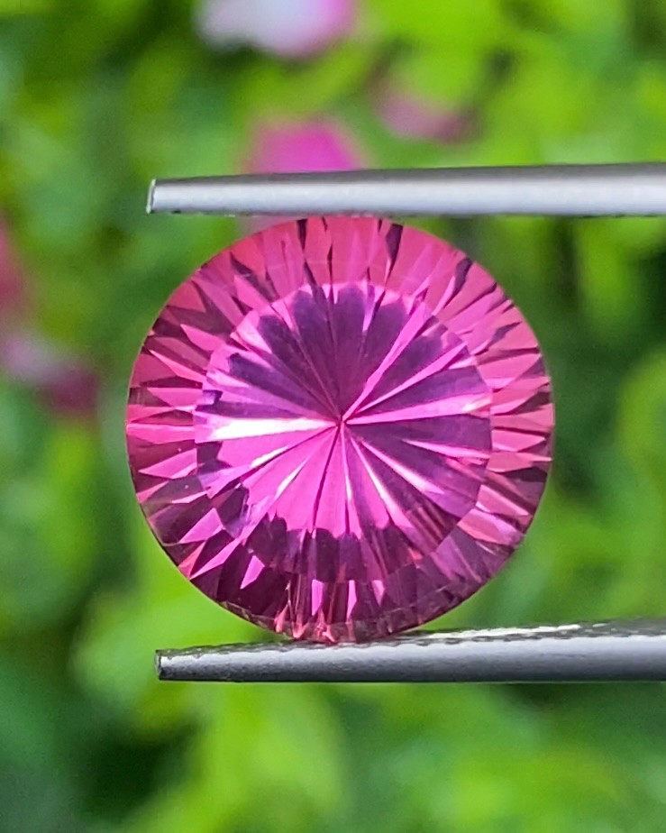 พลอย ชมพู พิ้งค์ โทแพซ Pink Topaz 7.35 กะรัต พลอยแท้ อัญมณีมงคลประจําวันเกิด เครื่องประดับพลอย
