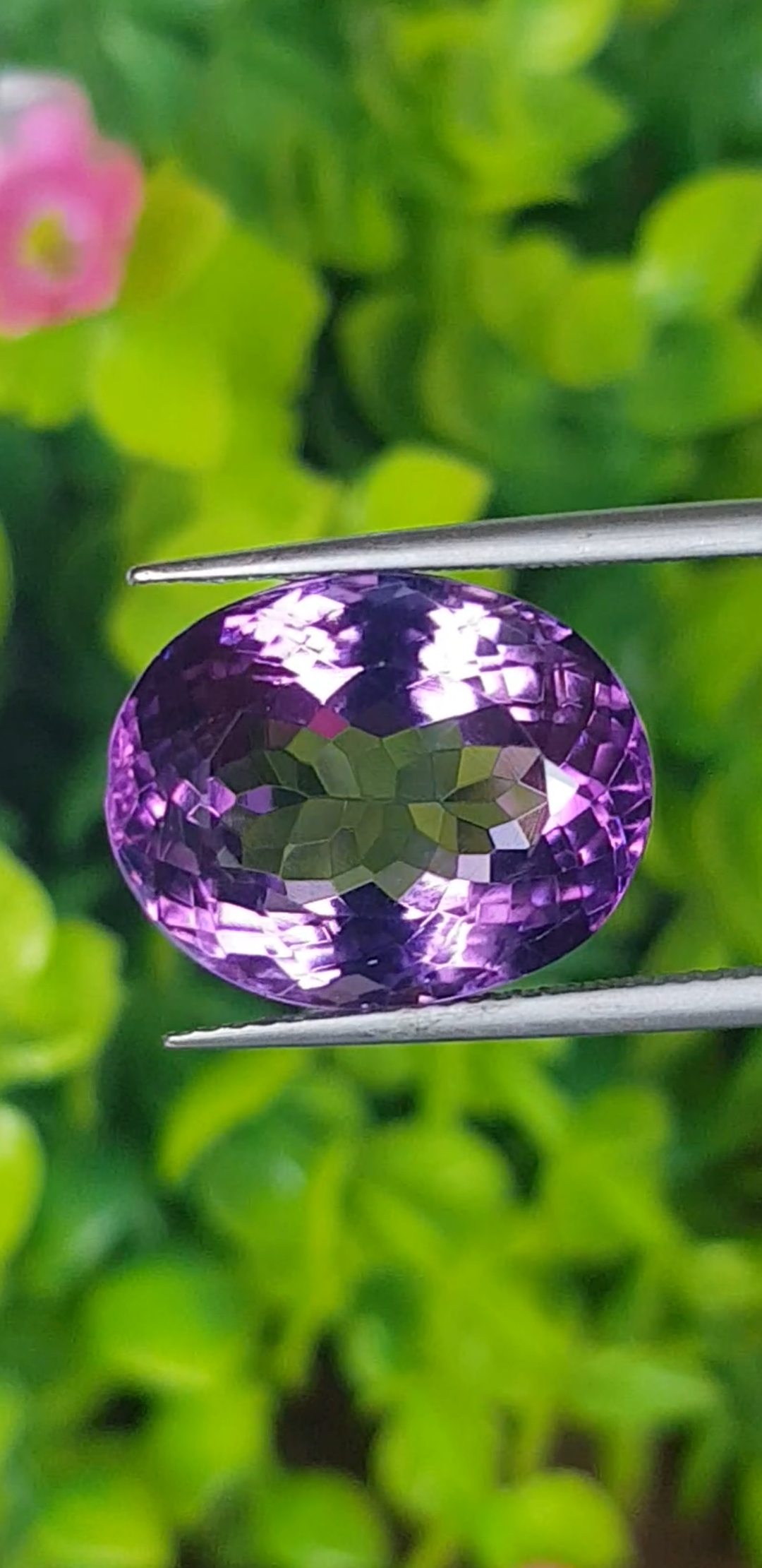 พลอย อเมทิส Amethyst 13.83 กะรัต (Cts.) พลอยแท้ อัญมณีมงคลประจําวันเกิด เครื่องประดับพลอย