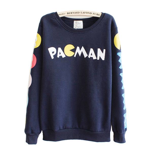 เสื้อสเวตเตอร์กันหนาว สกรีนลาย PAGMAN ซับผ้าสำลีเต็มตัว (12325H)