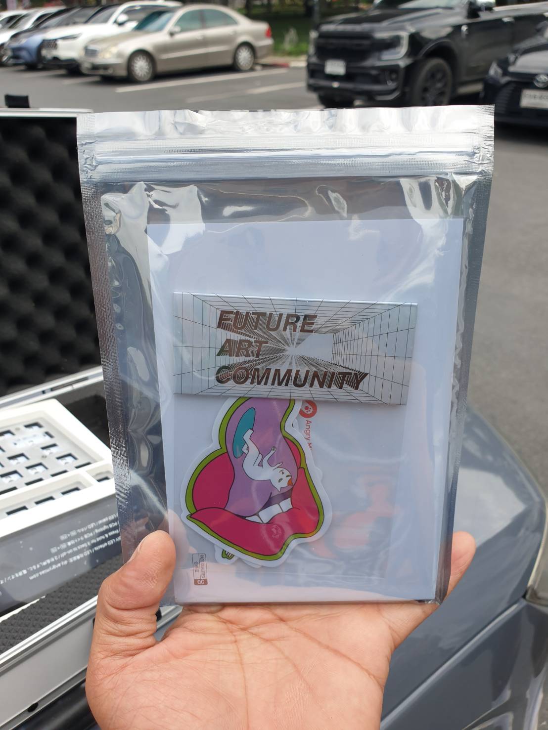 Keyboard Cyberboard Angrymaio Custom keyboard คีบอร์ด LED Cybertruck