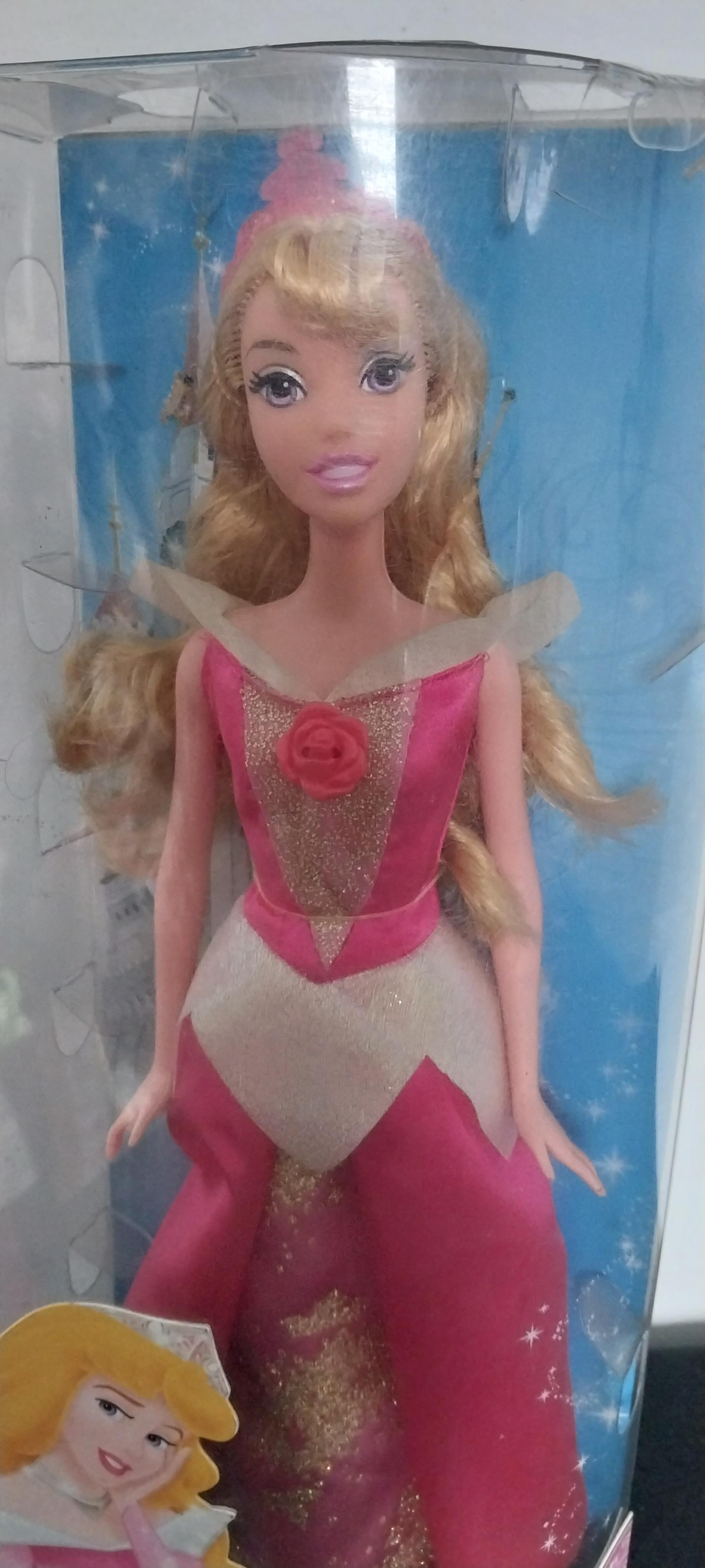 ตุ๊กตาเจ้าหญิงดิสนีย์ เจ้าหญิงนิทรา เจ้าหญิงออโรร่า Sleeping Beauty งานเก่าในกล่อง ไม่เคยแกะ ของแท้แมทเทล