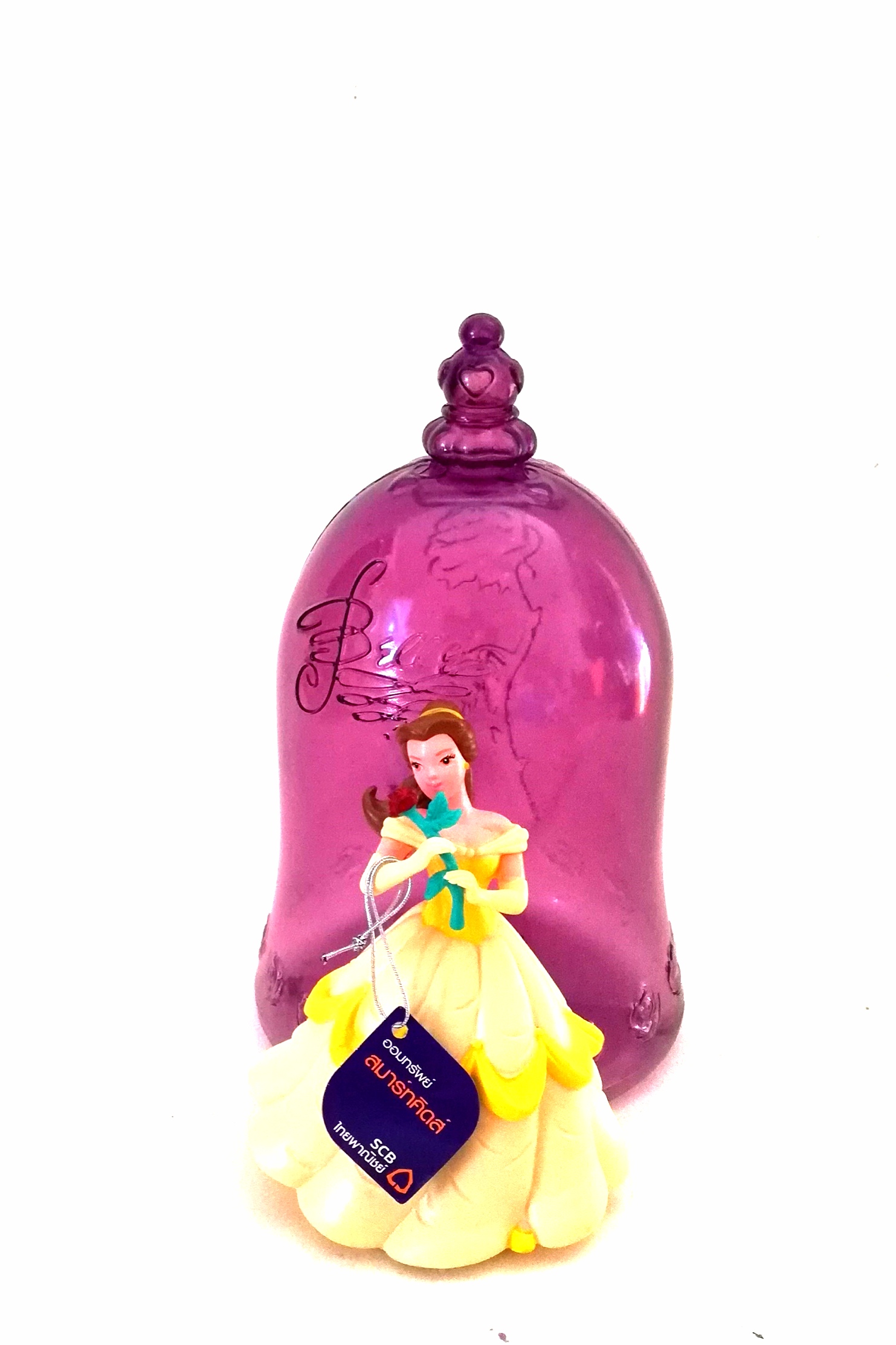ของสะสมจากธนาคารไทยพานิชย์ เจ้าหญิงแบลล์ Belle, เบล จาก บิวตี้แอนด์เดอะบีสท์ โฉมงามกับเจ้าชายอสูร Beauty and the Beast มีป้าย ดิสนีย์ปริ๊นเซส Disney princess
