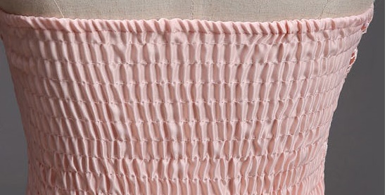 พร้อมส่ง ชุดราตรีสั้น เพื่อนเจ้าสาว แบบไหล่เดียว ตีเกล็ด ทิ้งชายด้านหลัง กระโปรงผ้าแก้ว (จับสม๊อกด้านหลัง) สำเนา