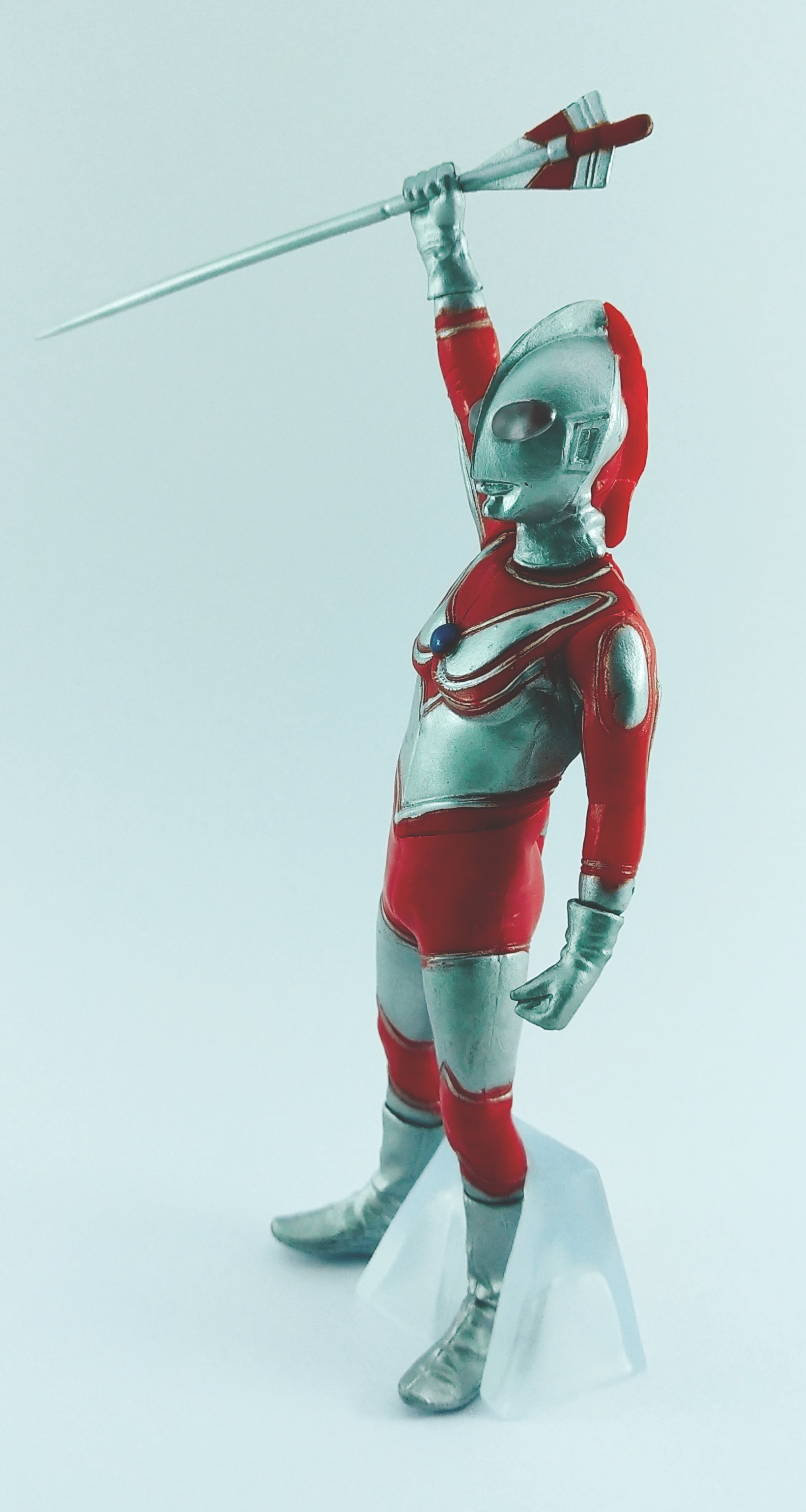 แคนดี้ทอย ฟิกเกอร์สำเร็จรูป อุลตร้าแมนแจ๊ค ท่าชูแบลสเลส ไม่แยกชิ้นส่วน พร้อมอาวุธและก้อนน้ำแข็ง, CANDY TOY,STILL FIGURE show bracelace,Ultraman Jack, single piece