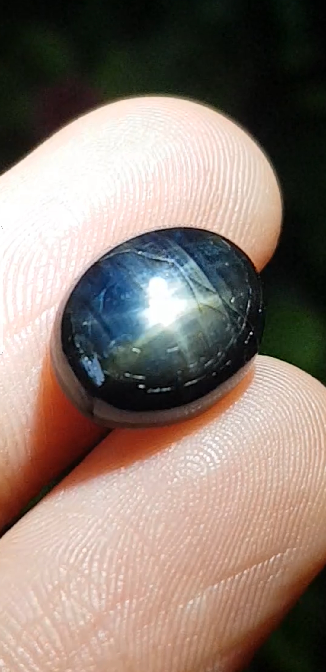 พลอย ไพลิน สตาร์ แซฟไฟร์ Blue Star Sapphire 8.40 กะรัต (Cts.) ดิบ Unheated พร้อมใบเซอร์ พลอยแท้ อัญมณีมงคลประจําวันเกิด เครื่องประดับพลอย