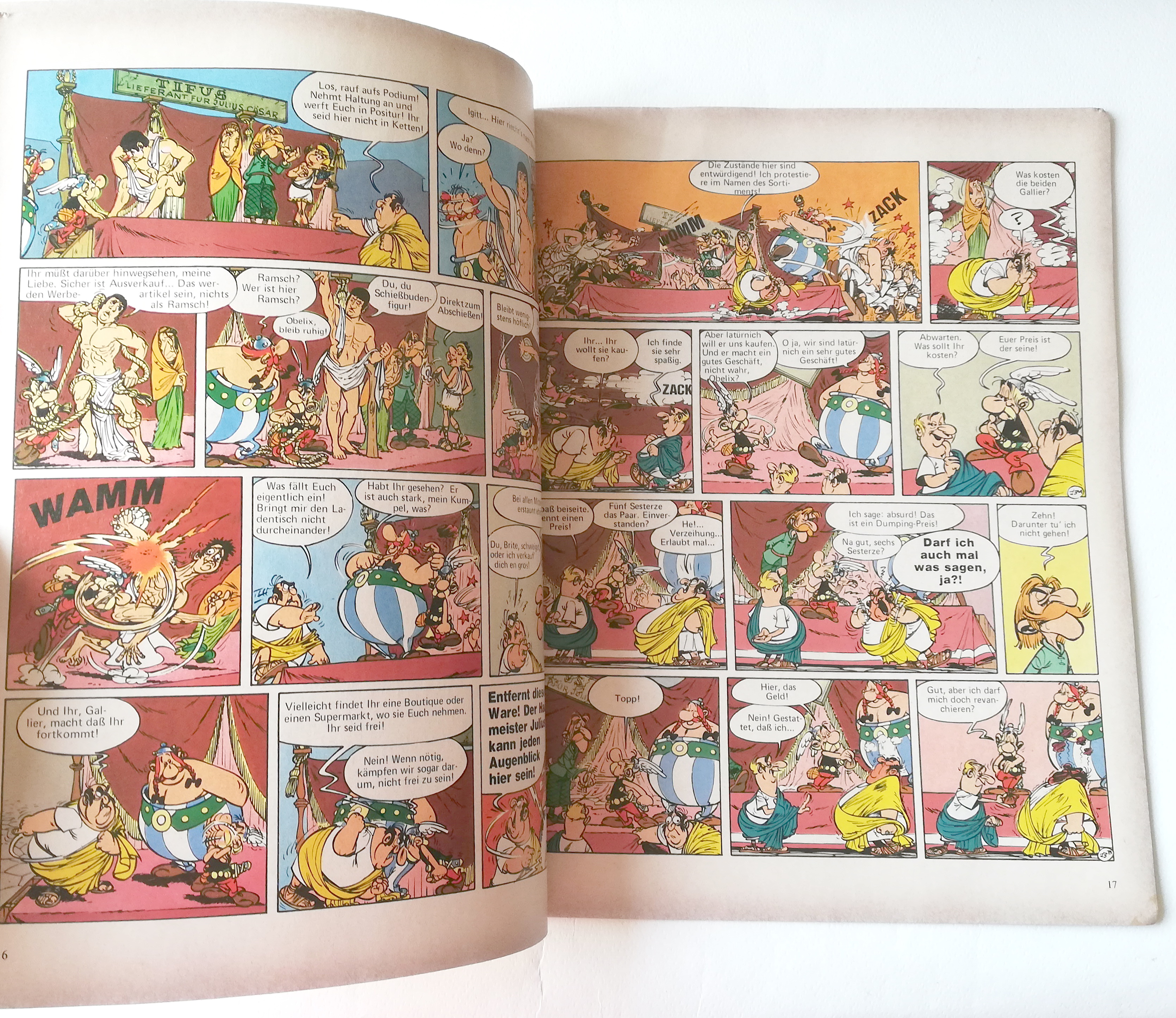 หนังสือการ์ตูนภาษาเยอรมัน Dargaud prasentiert:-BAND XVII GROSSER Asterix Die Lorbeeren des CASAR ZEICHNUNGEN: UDERZO TEXT: GO SFr. 7.20 DELTA VERLAG GMBH Jelta VTERIFER STUTTGART EHAPA VERLAG GMBH STUTTGART UDER20
