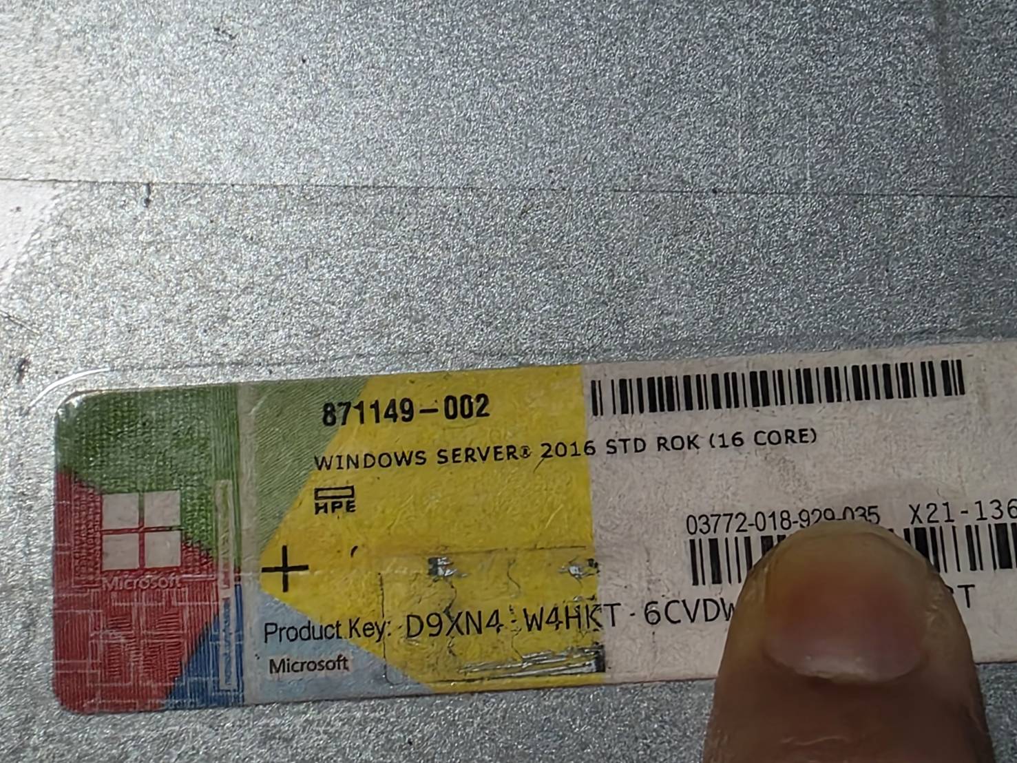 Server Hp Dl20 Gen9 E5-2609v3 Ram 8GB HDD 1TB x2 ลิขสิทธิ์ windows server 2016 แท้